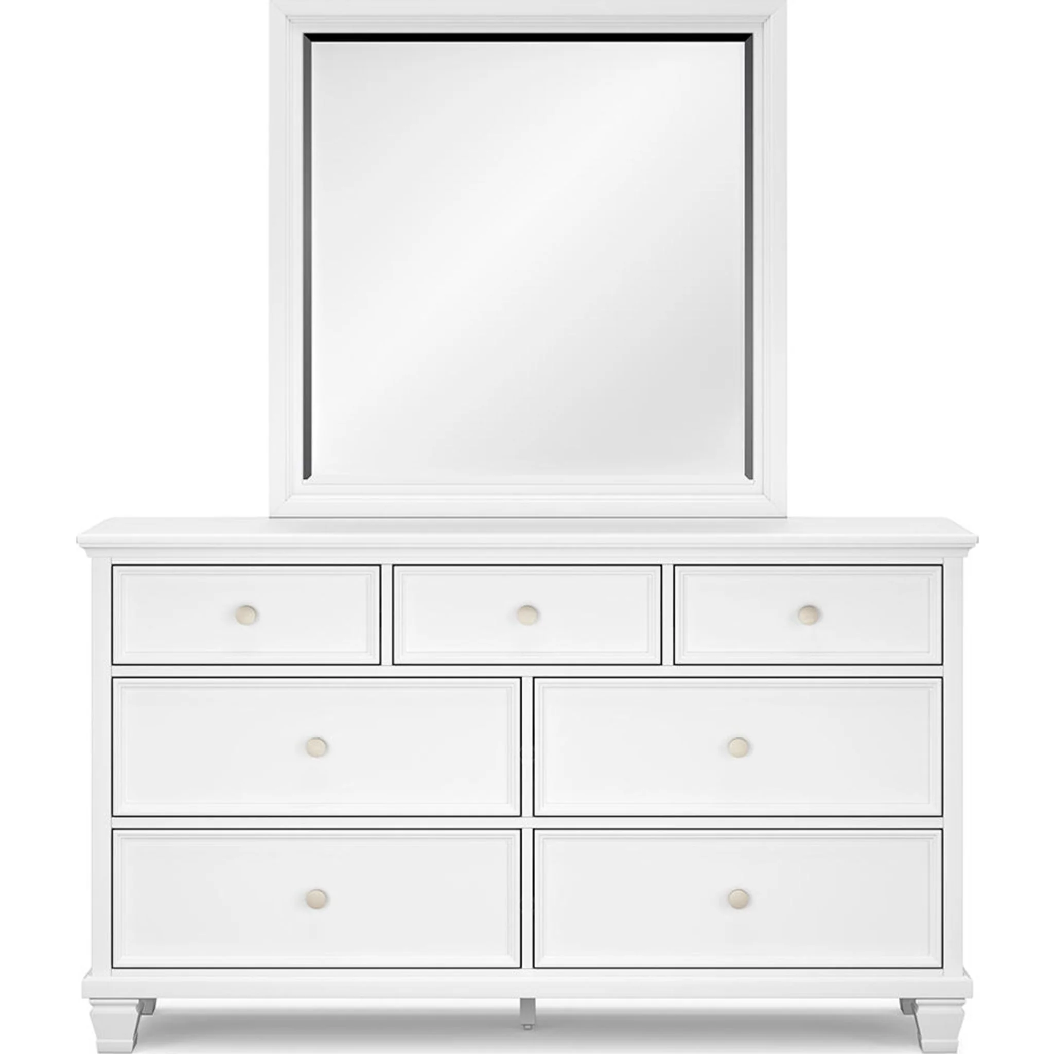 Fortman 6 Piece Panel Bedroom - White - Image 20