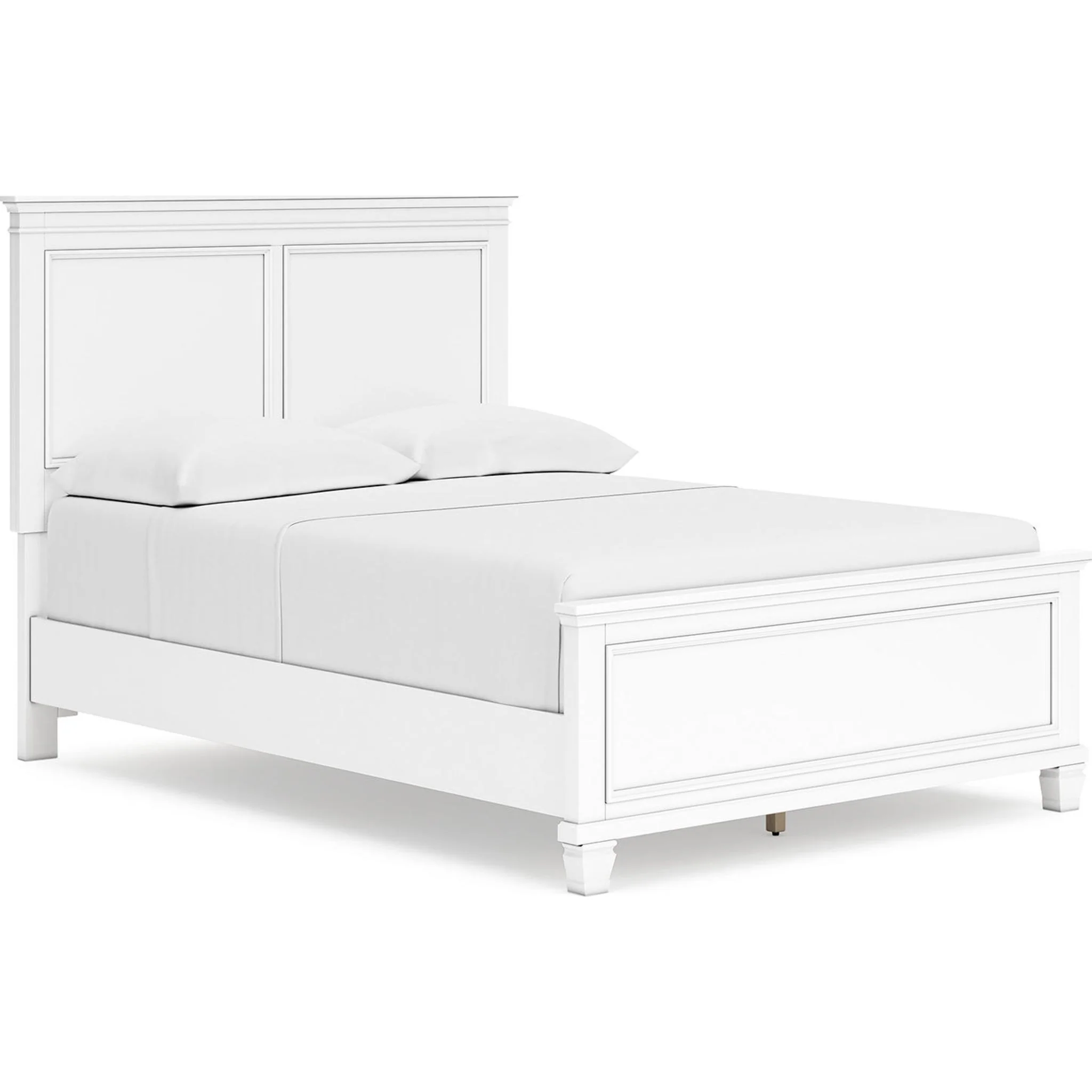 Fortman 6 Piece Panel Bedroom - White - Image 38