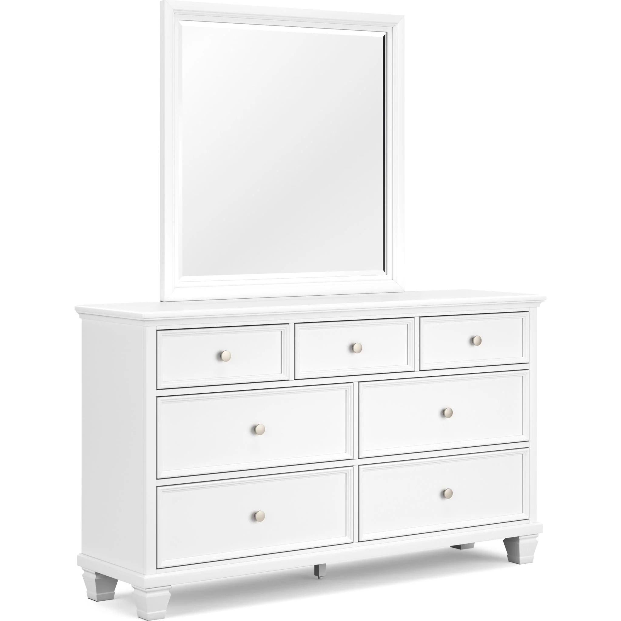 Fortman 6 Piece Panel Bedroom - White - Image 4