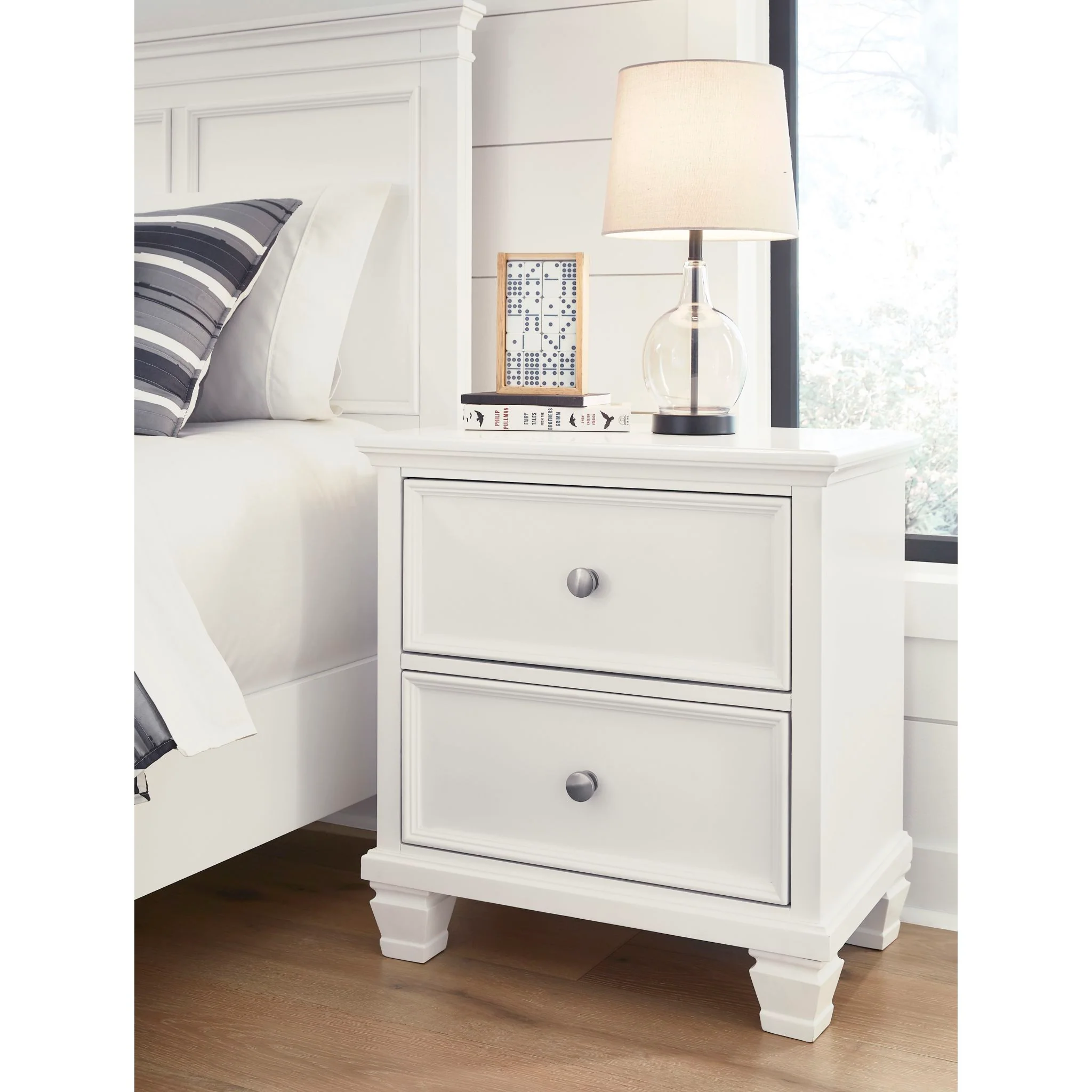 Fortman 6 Piece Panel Bedroom - White - Image 43