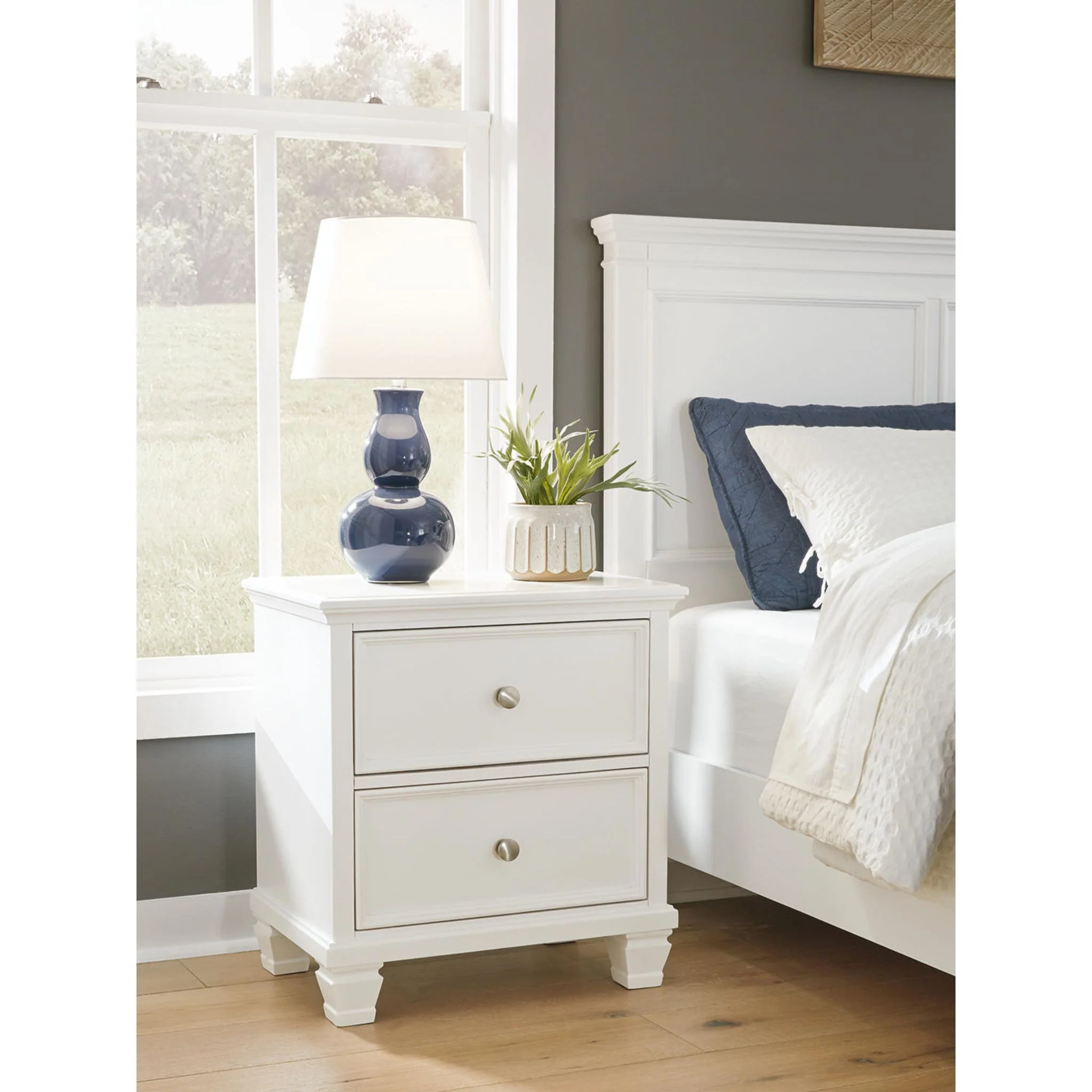 Fortman 6 Piece Panel Bedroom - White - Image 69