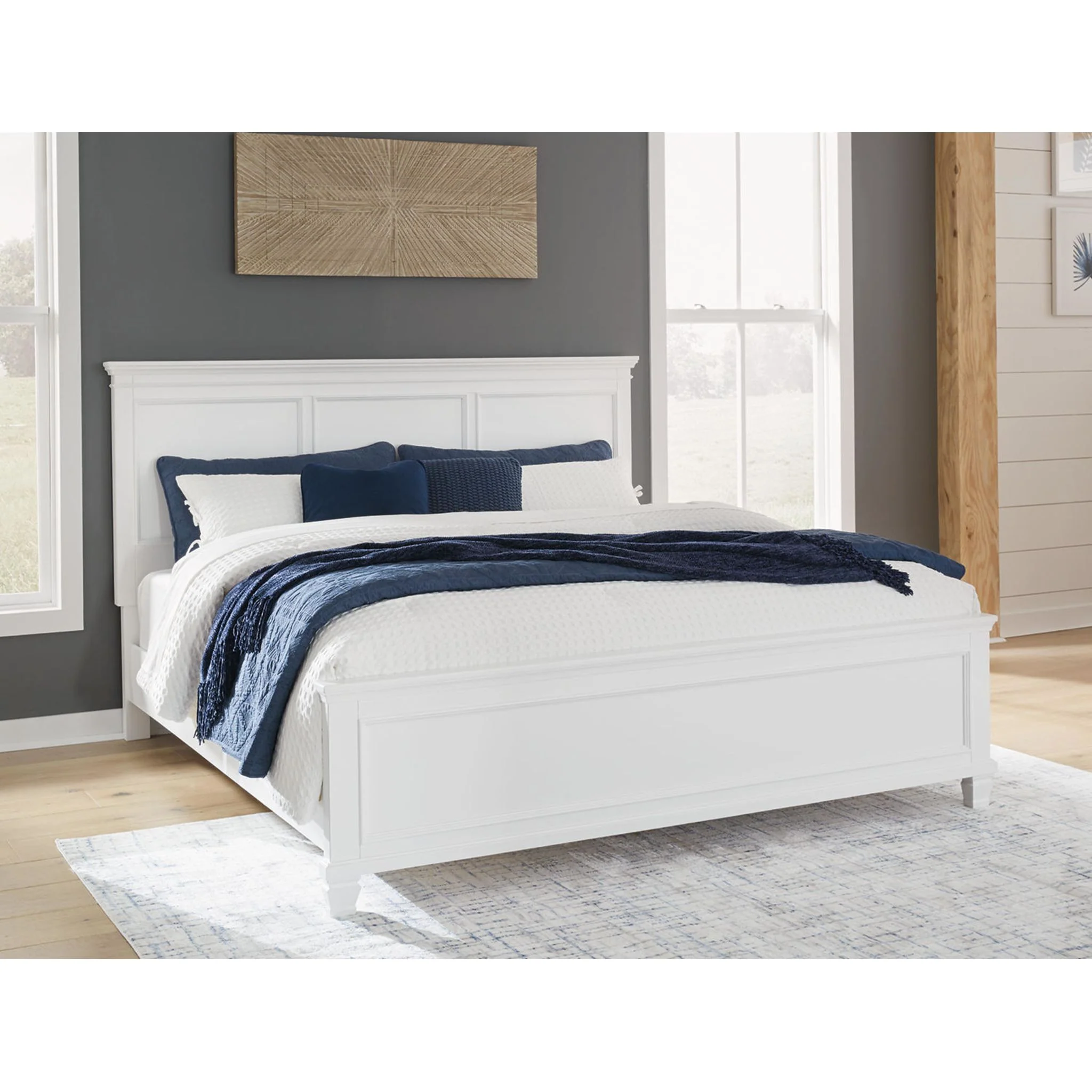 Fortman 6 Piece Panel Bedroom - White - Image 36