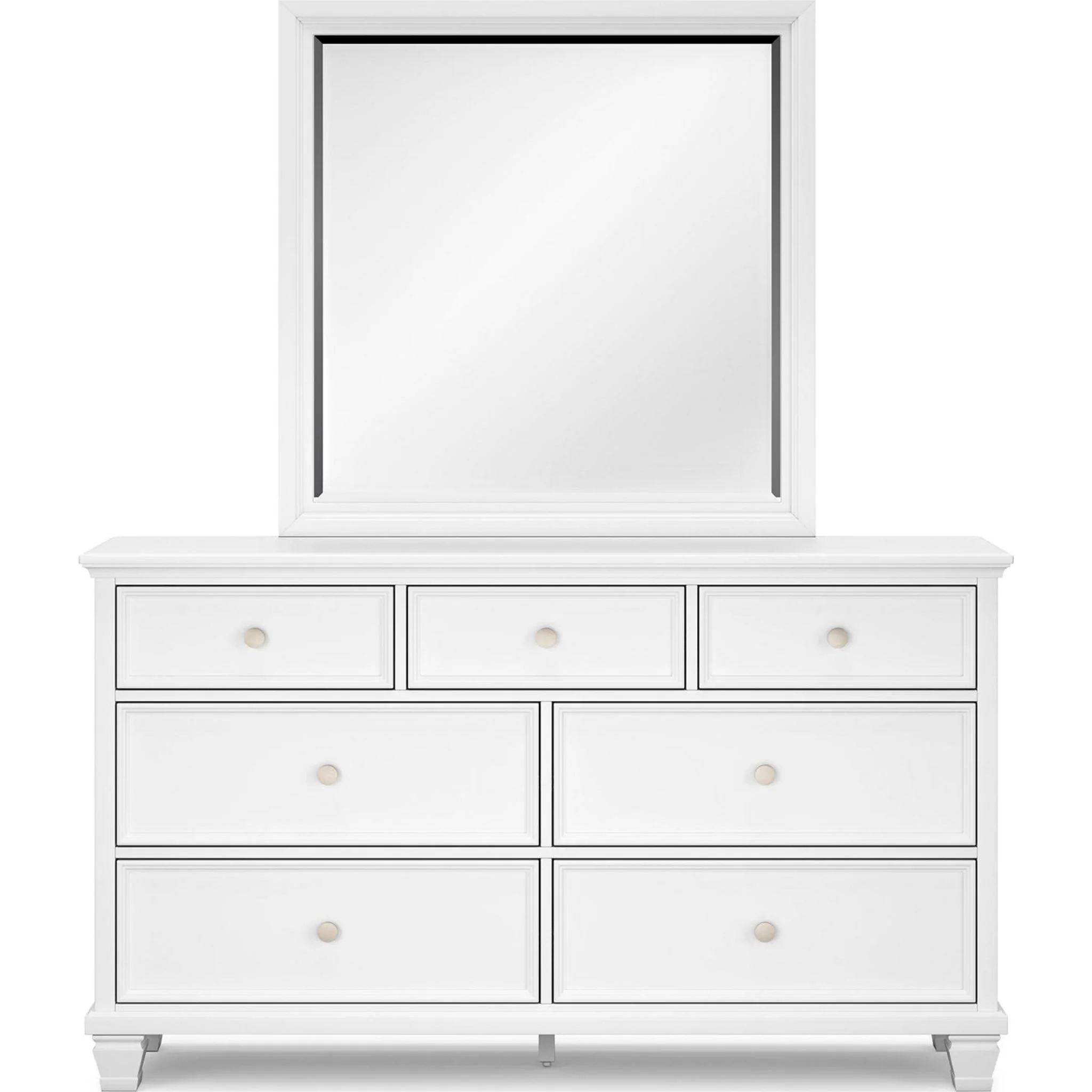 Fortman Dresser and Mirror - White