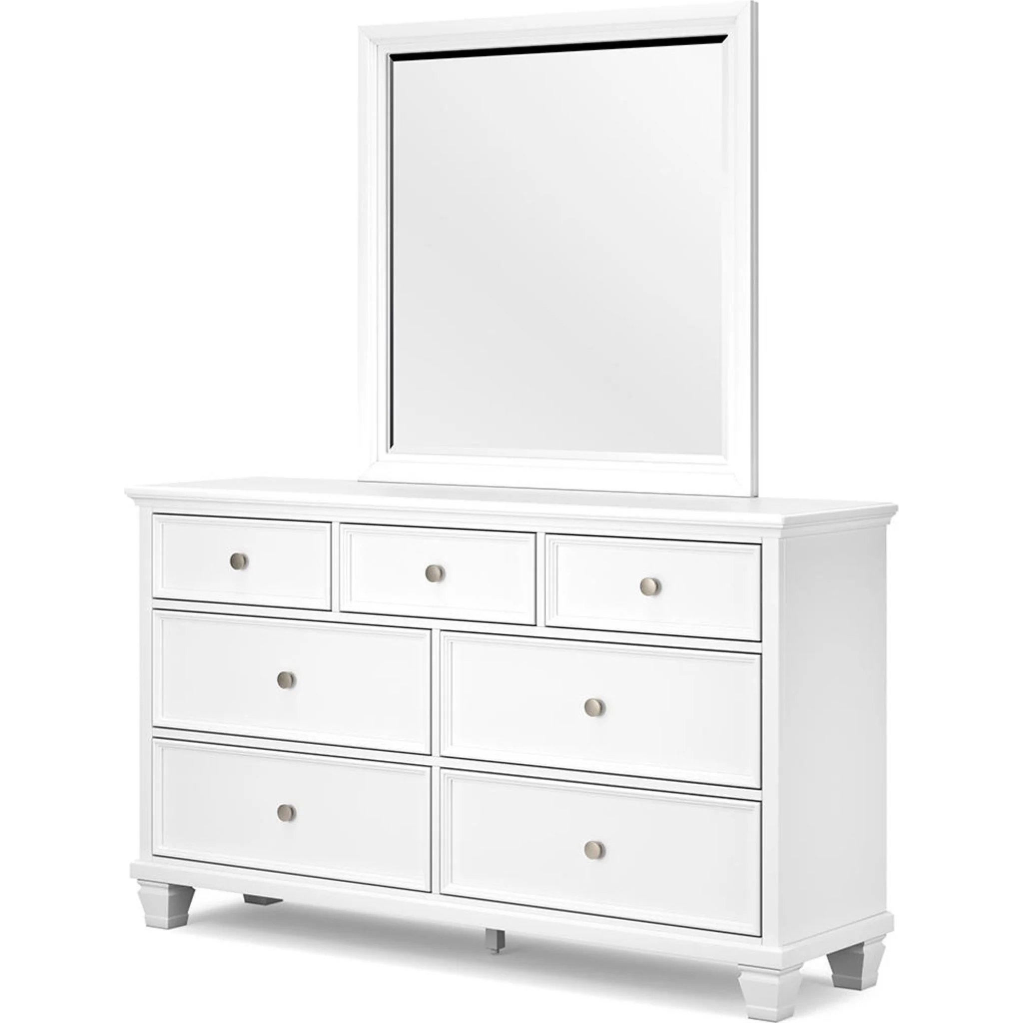 Fortman Dresser and Mirror - White - Image 4