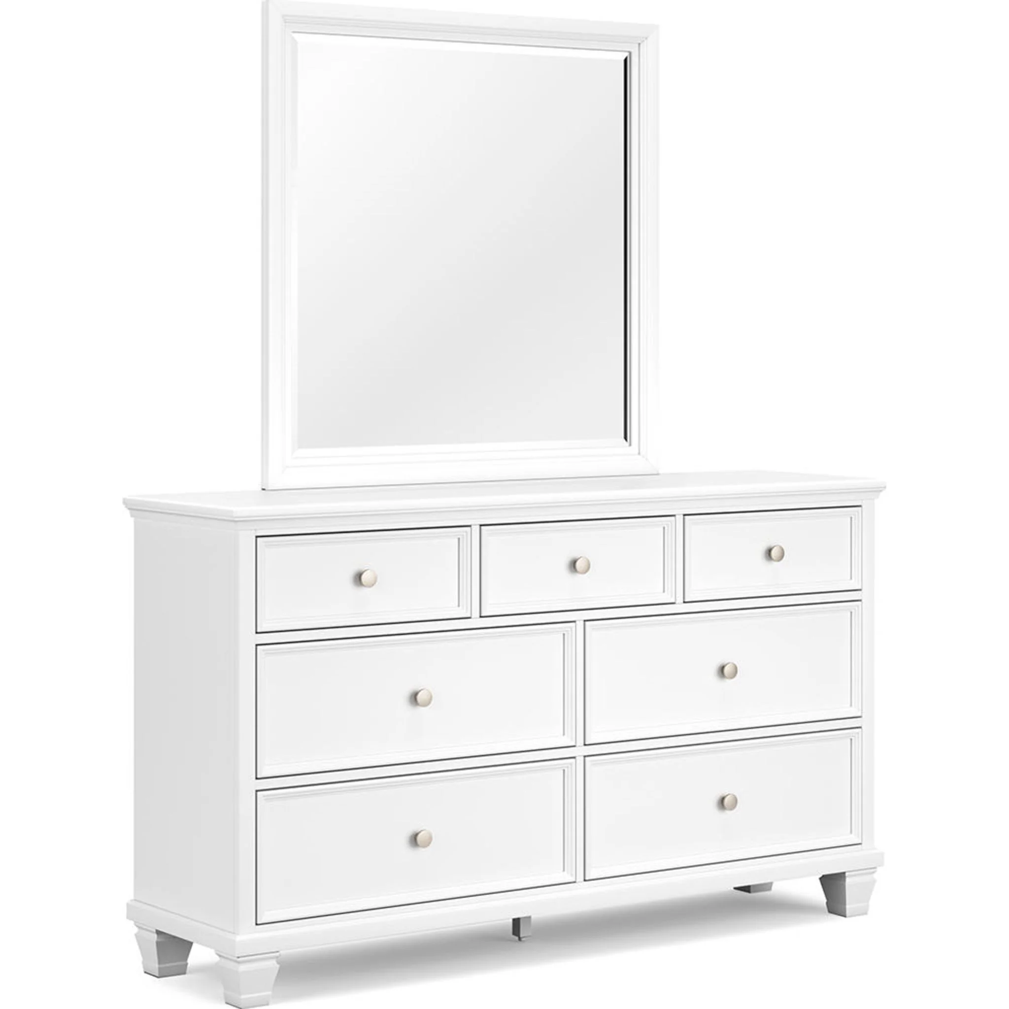 Fortman Dresser and Mirror - White - Image 7