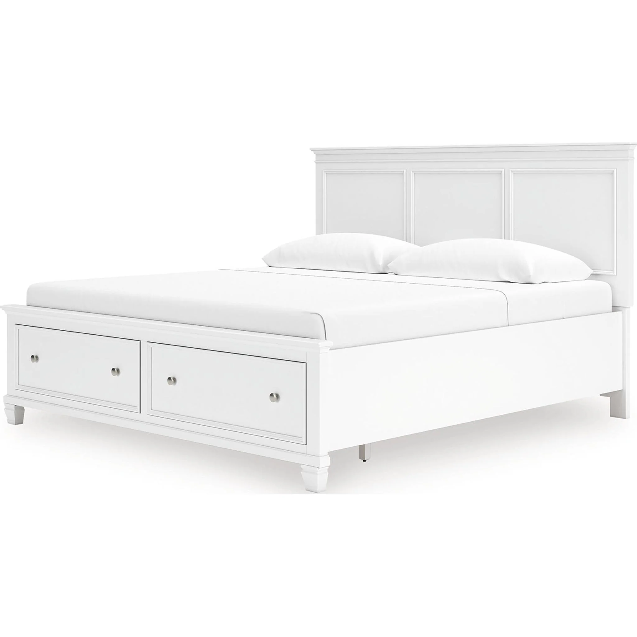 Fortman King Storage Bed - White