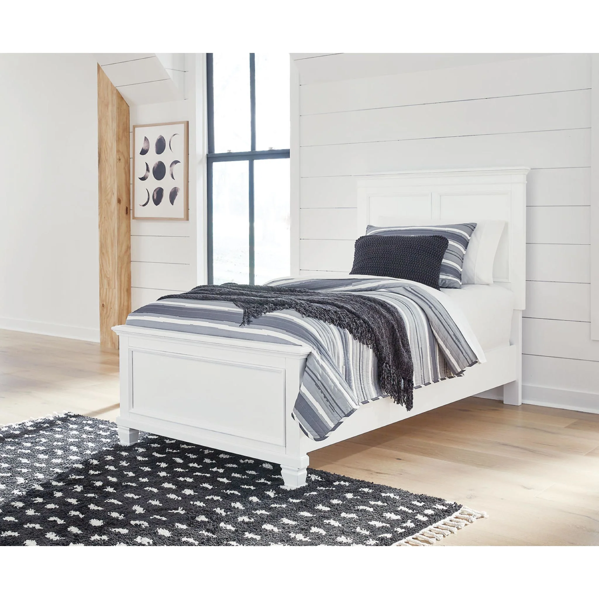 Fortman Panel Bed - White - Image 10
