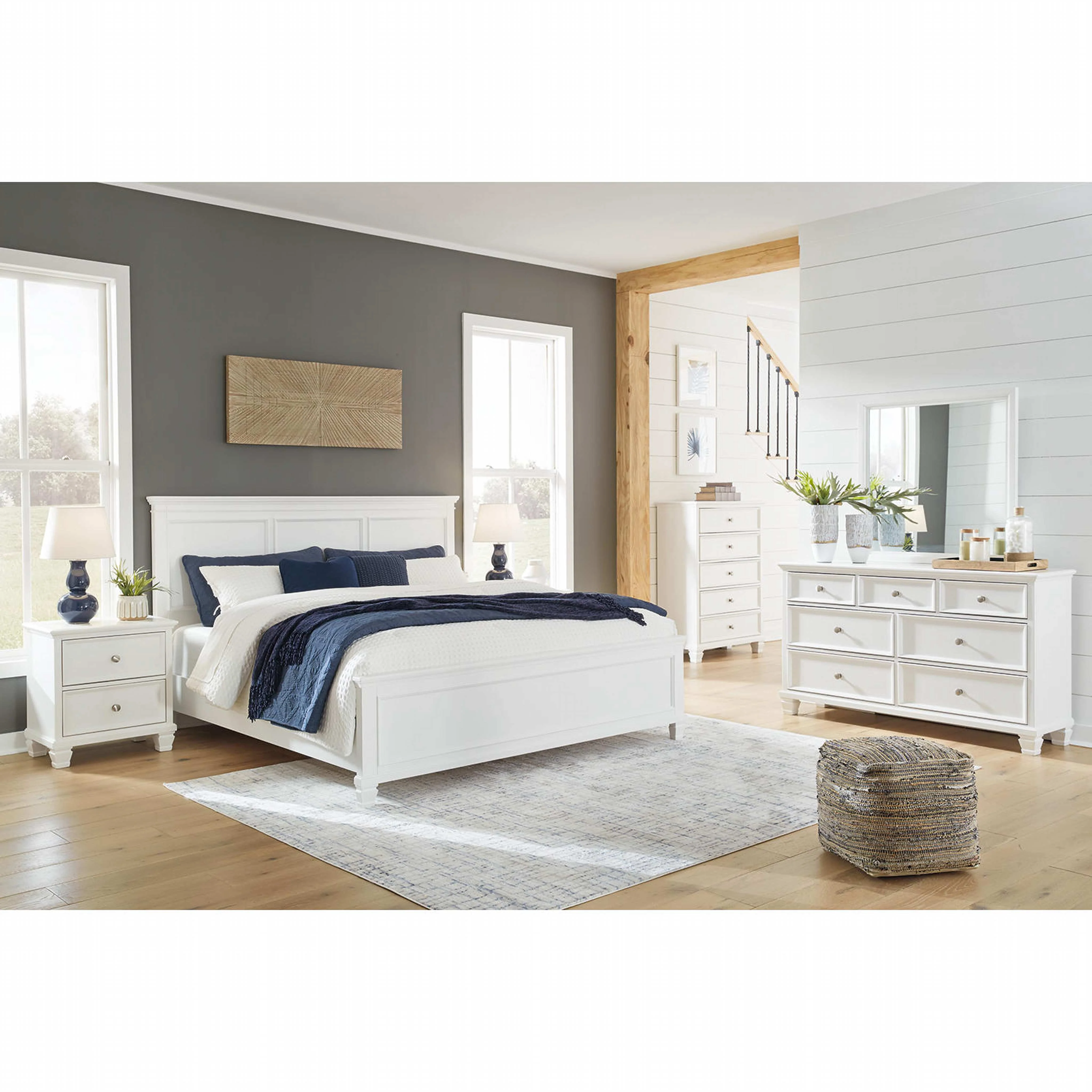 Fortman Panel Bed - White - Image 17