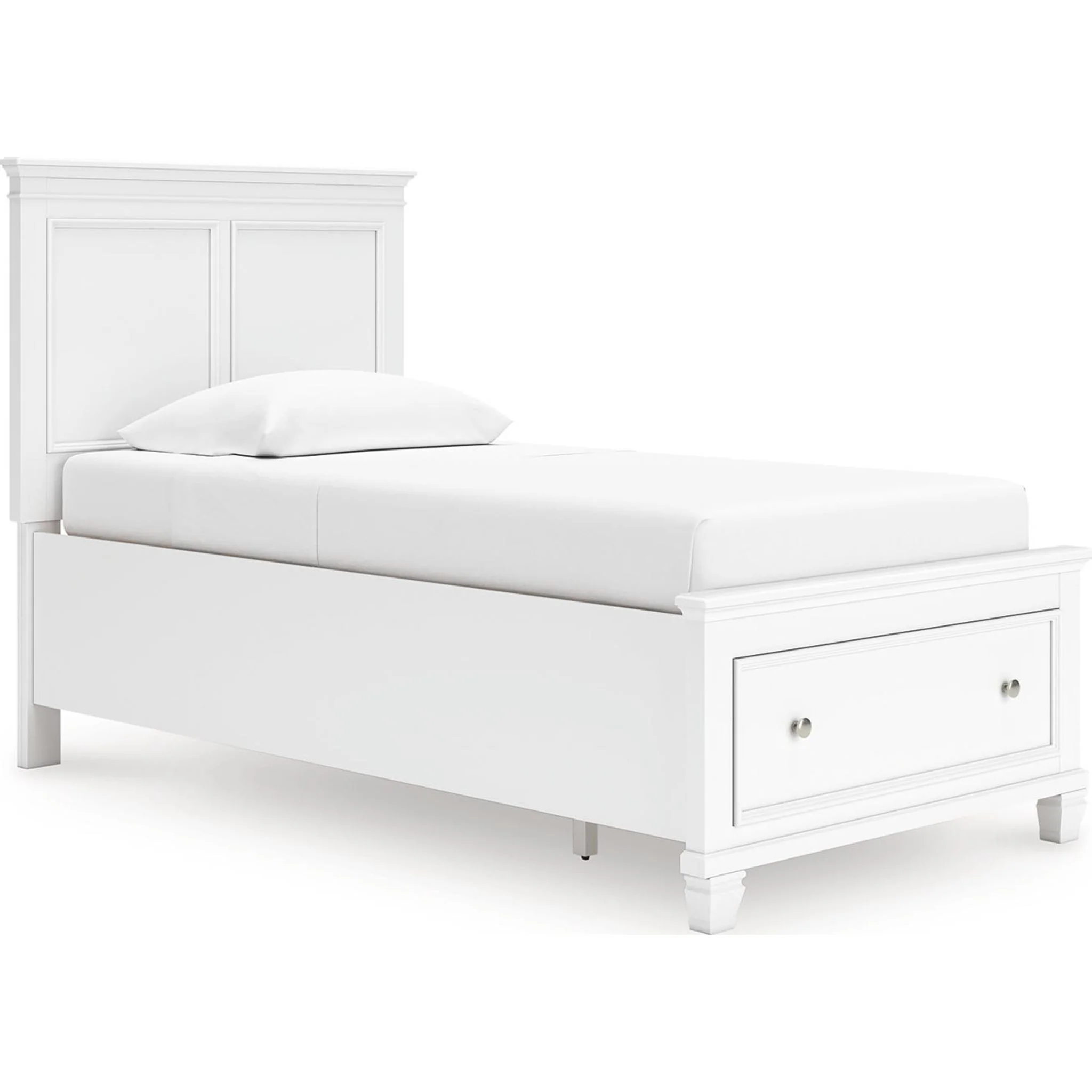 Fortman Twin Storage Bed - White