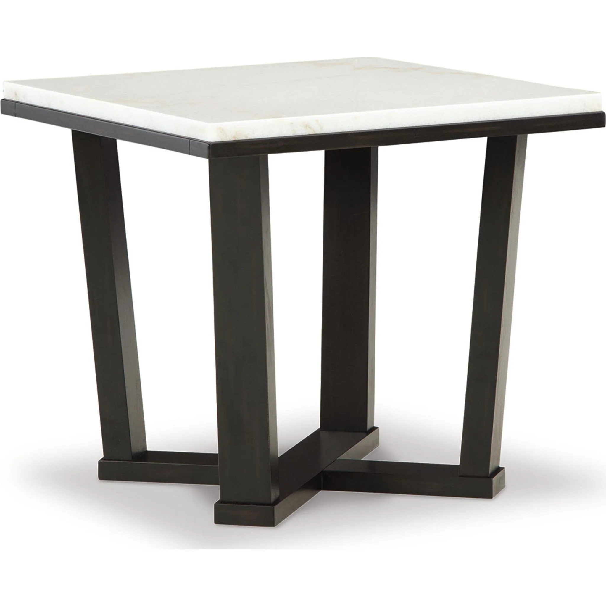Fostead End Table - White/Espresso - Image 4