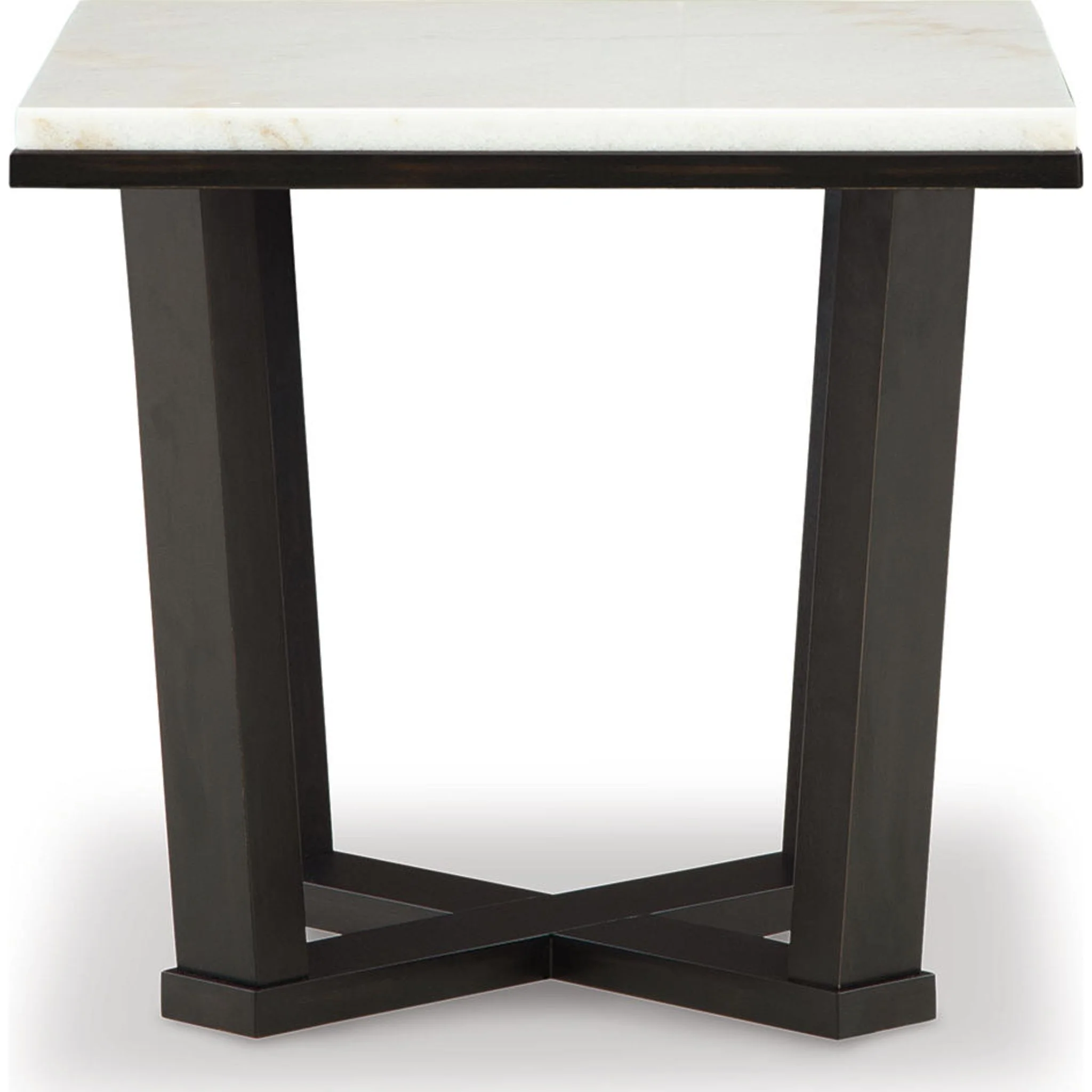 Fostead End Table - White/Espresso - Image 7
