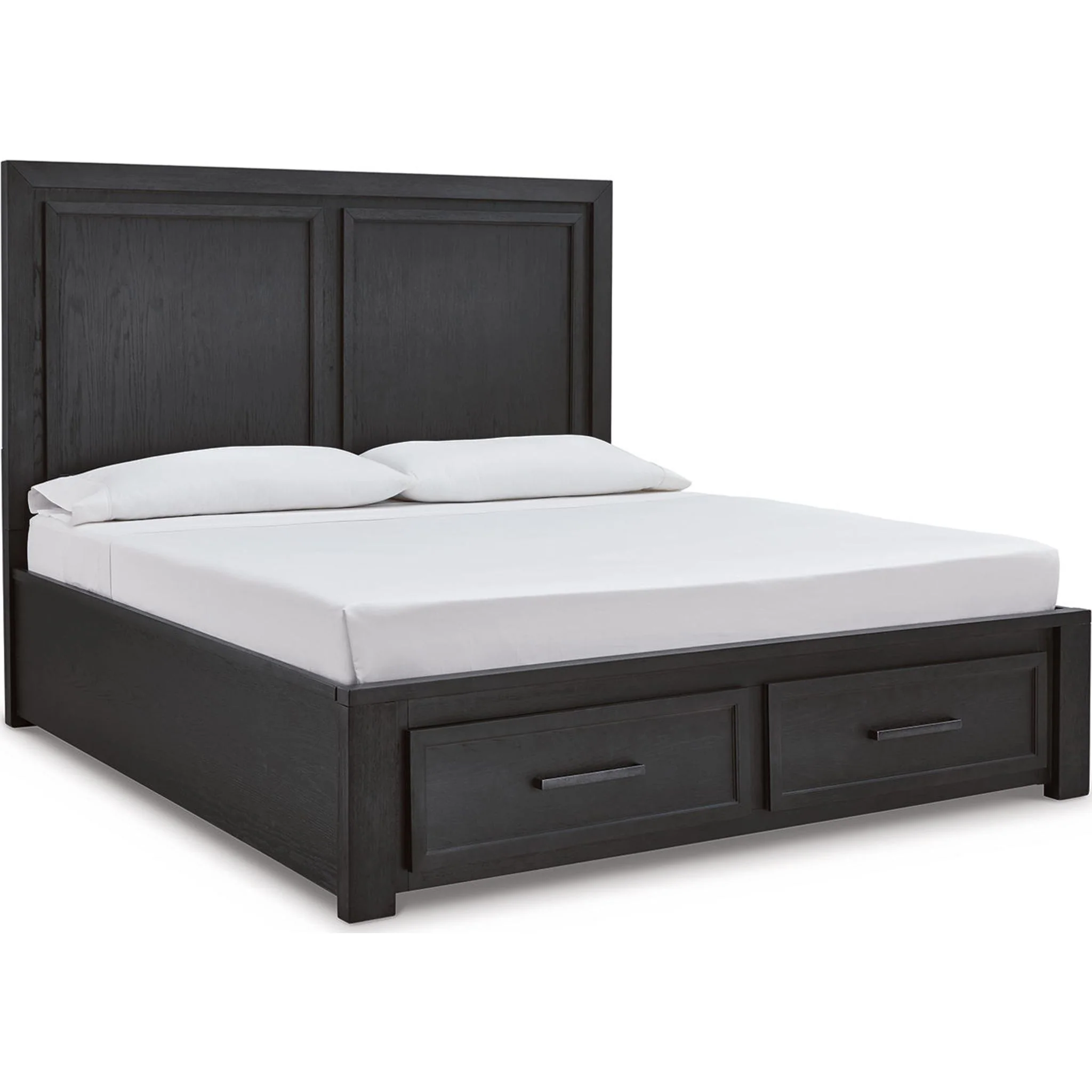 Foyland 5 Piece Panel Bedroom - Black/Brown - Image 28