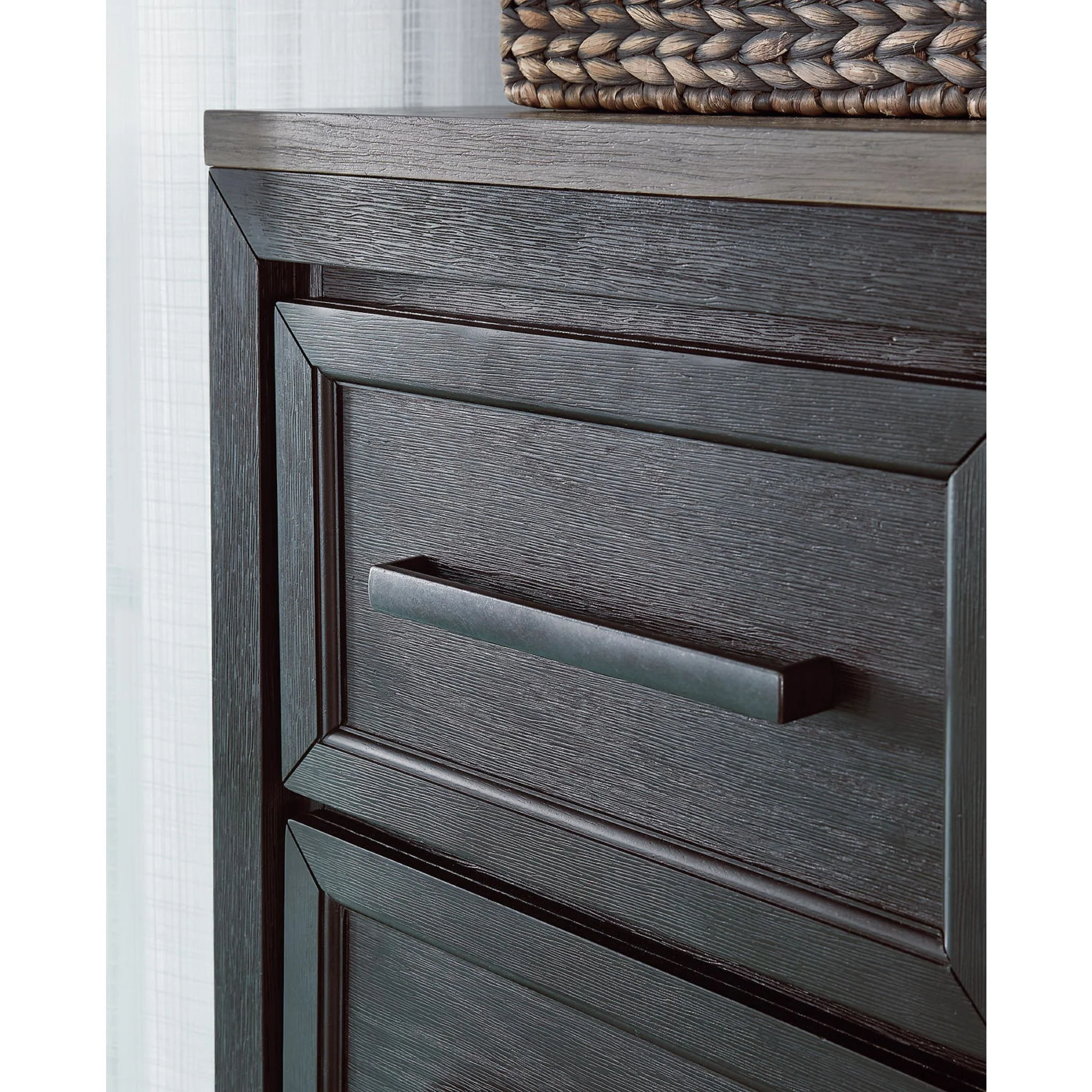 Foyland 5 Piece King Storage Bedroom - Black/Brown - Image 18