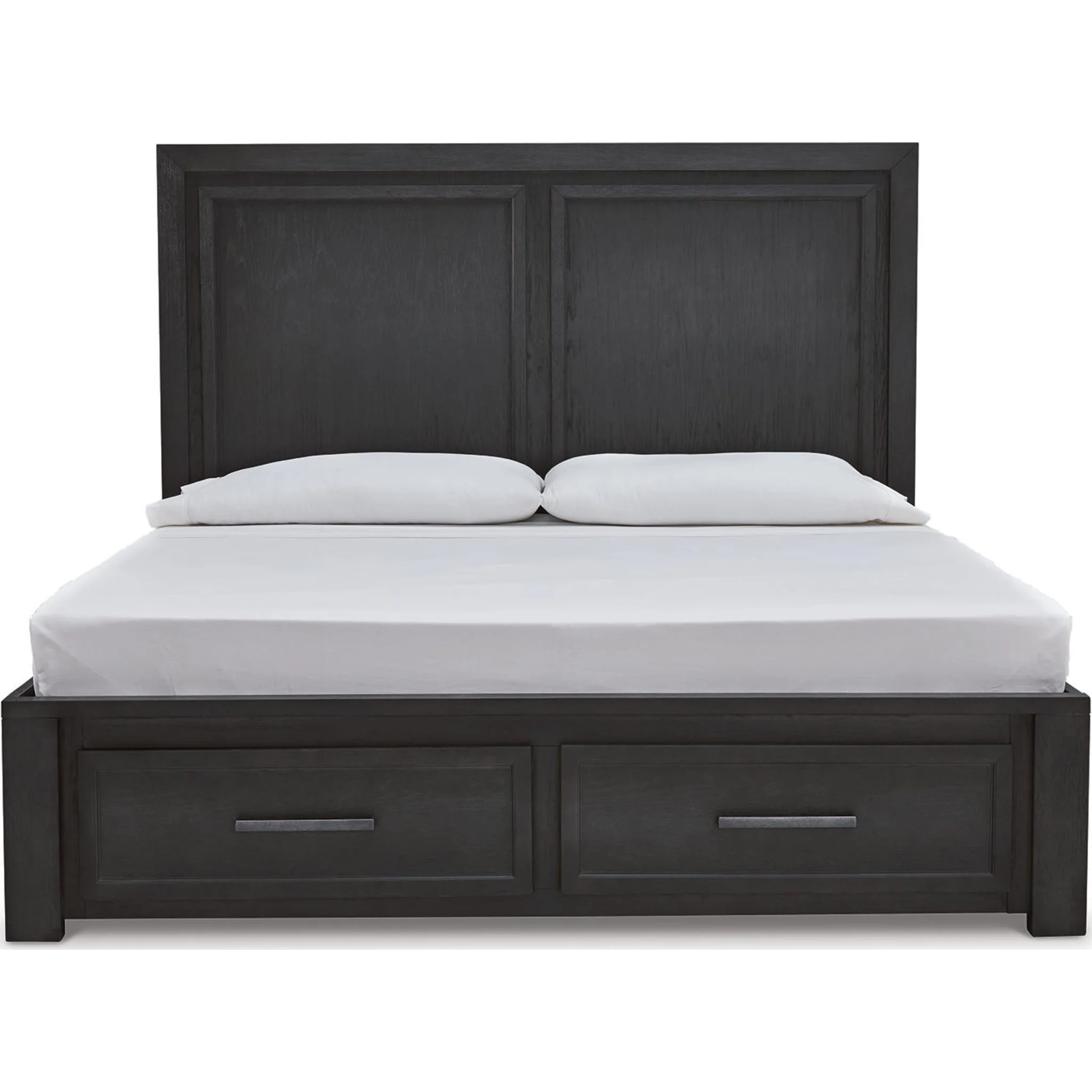 Foyland 5 Piece King Storage Bedroom - Black/Brown - Image 28