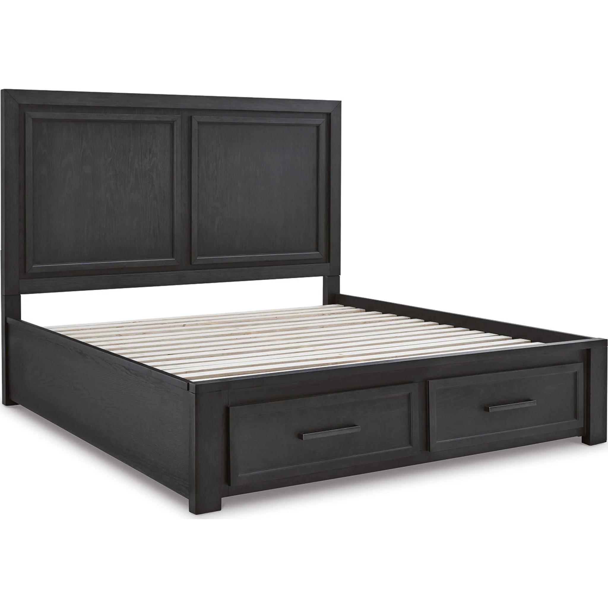 Foyland 5 Piece King Storage Bedroom - Black/Brown - Image 29