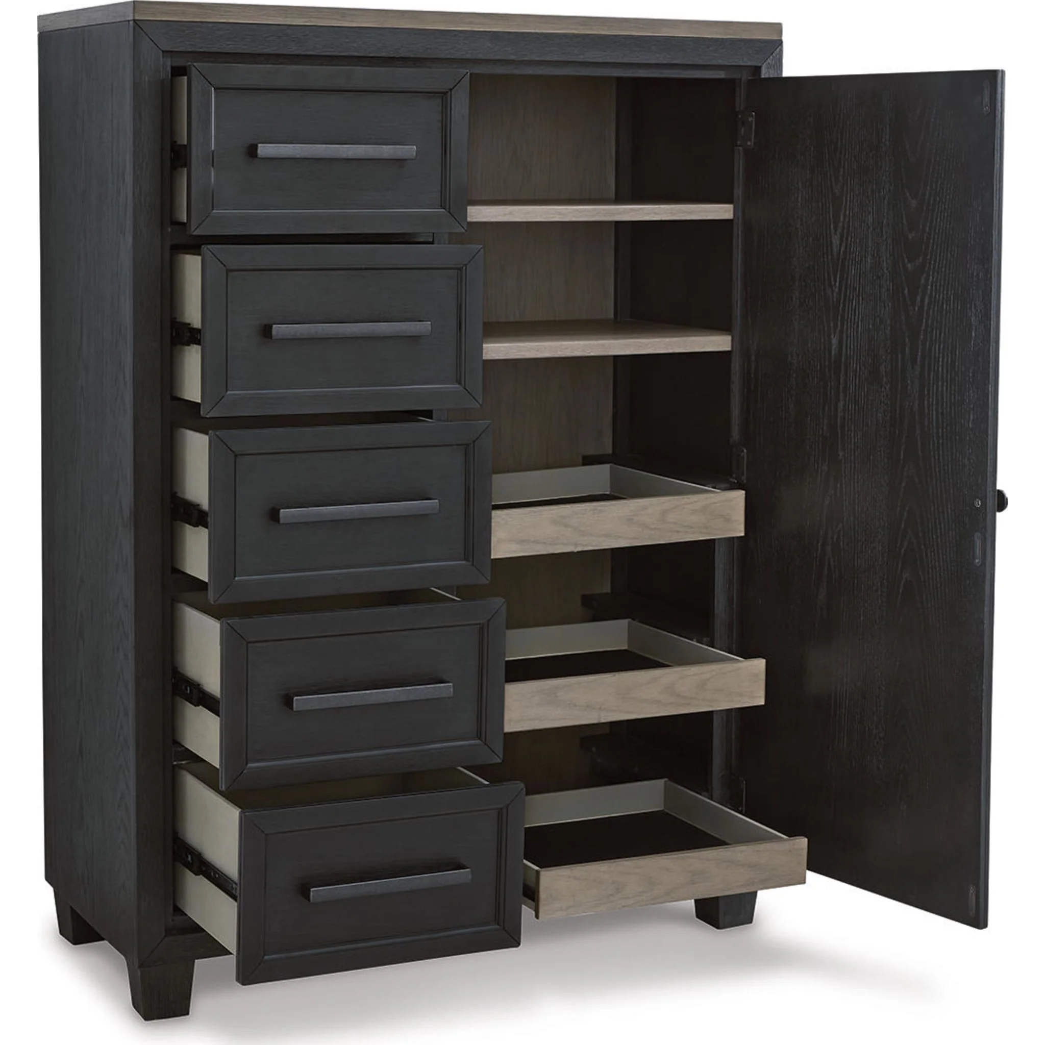 Foyland Door Chest - Black/Brown - Image 12