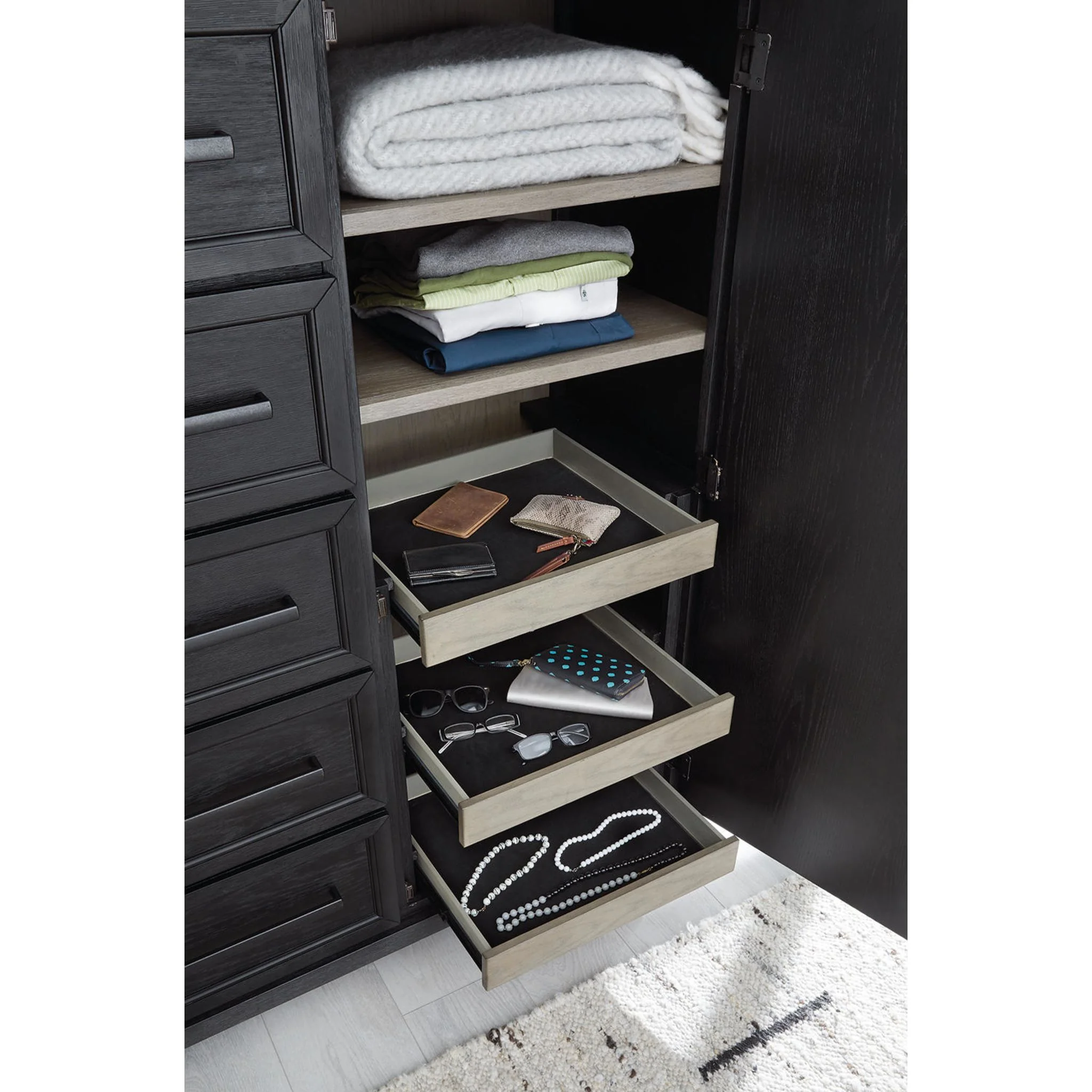 Foyland Door Chest - Black/Brown - Image 13