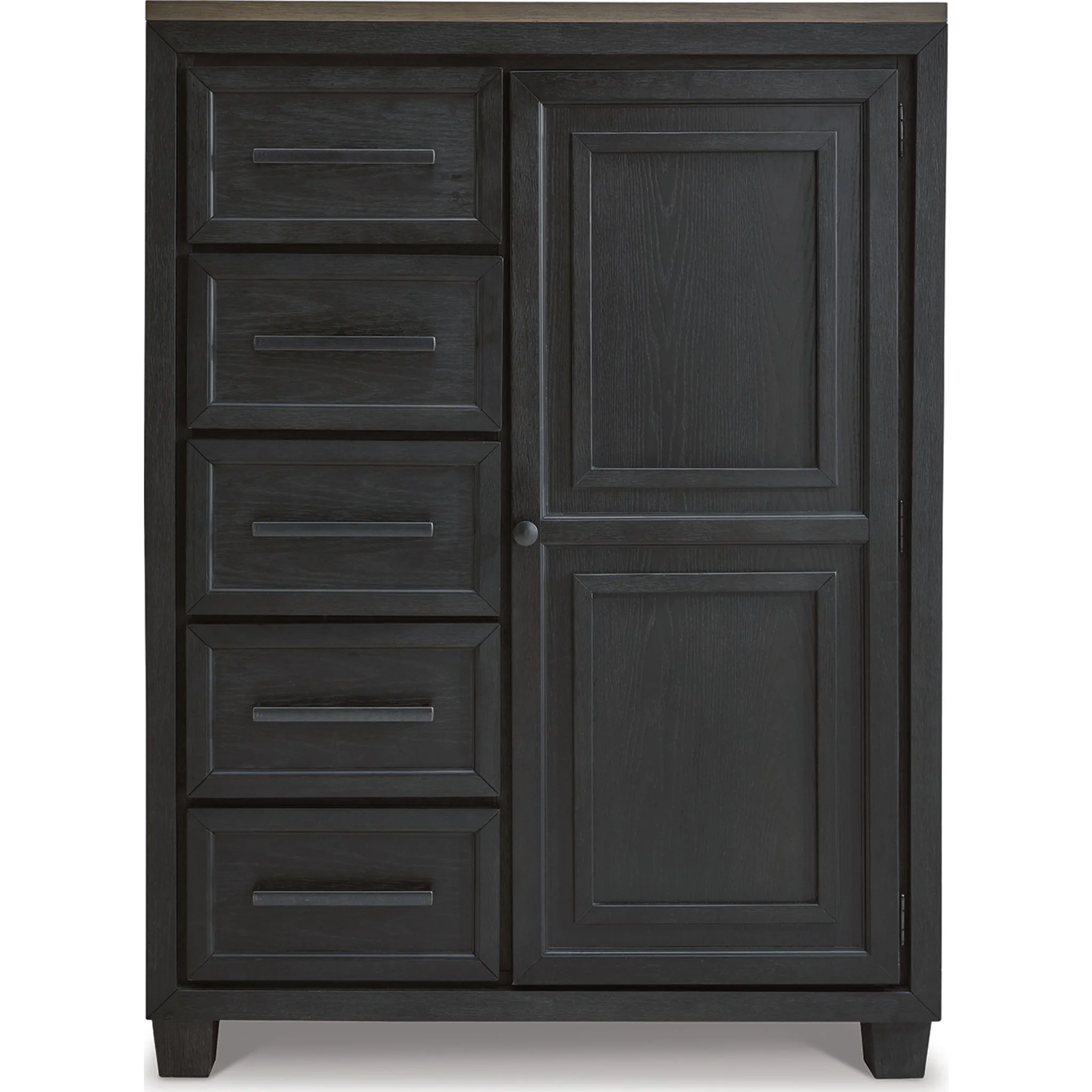 Foyland Door Chest - Black/Brown - Image 4