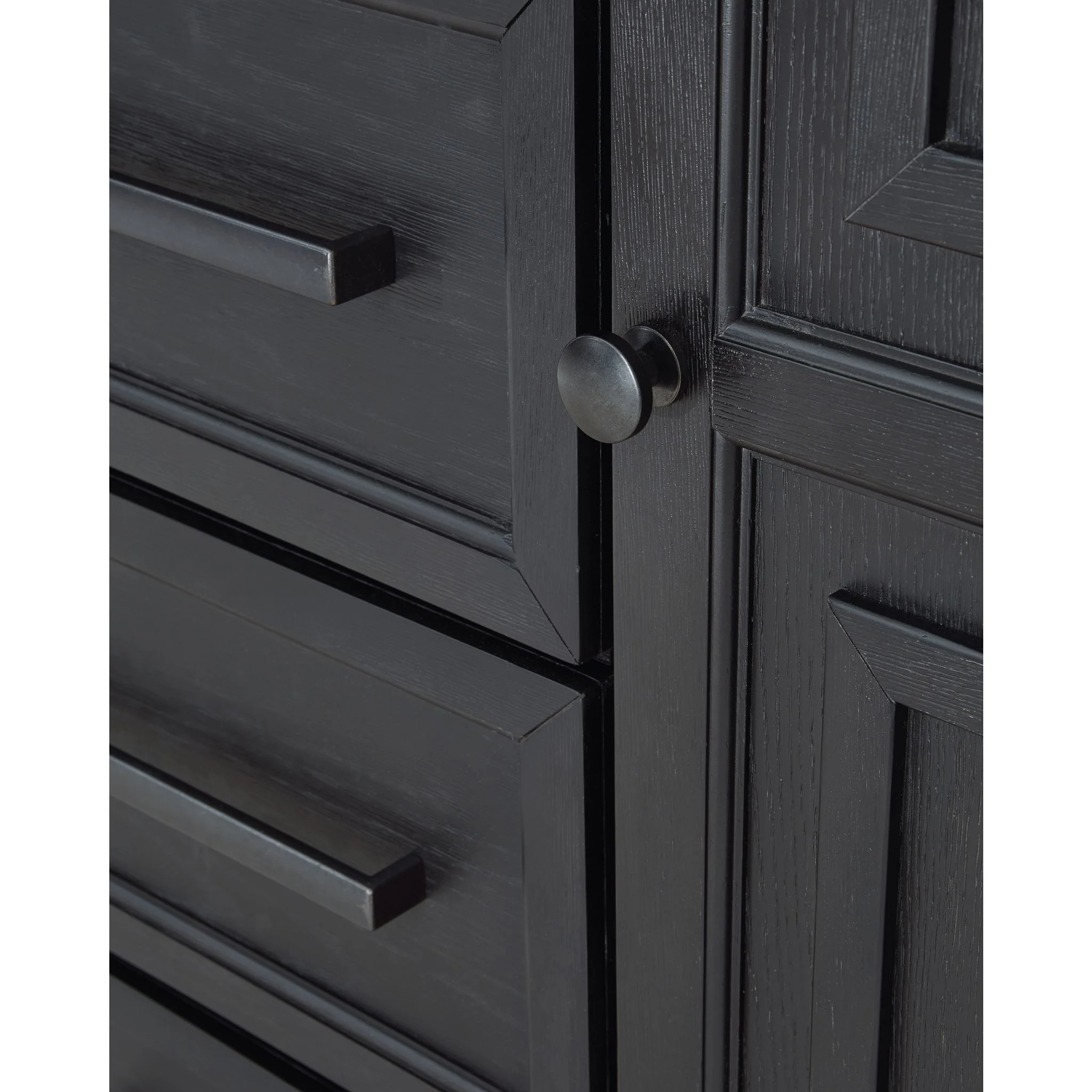 Foyland Door Chest - Black/Brown - Image 6