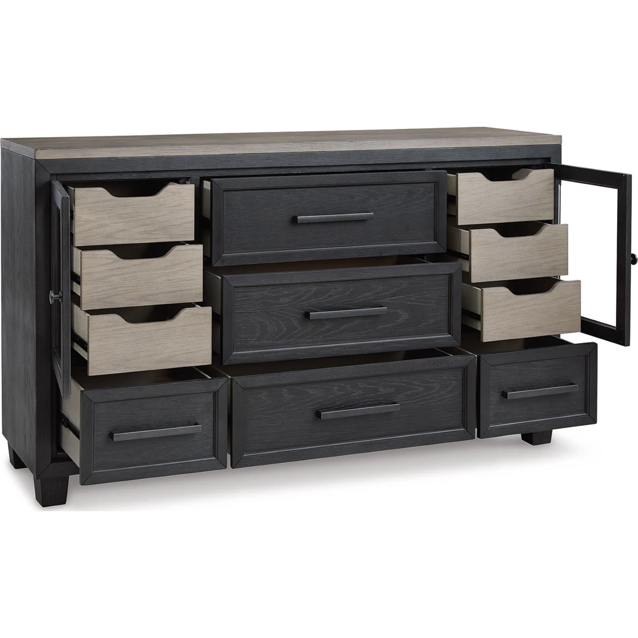 Foyland Dresser - Black/Brown - Image 12