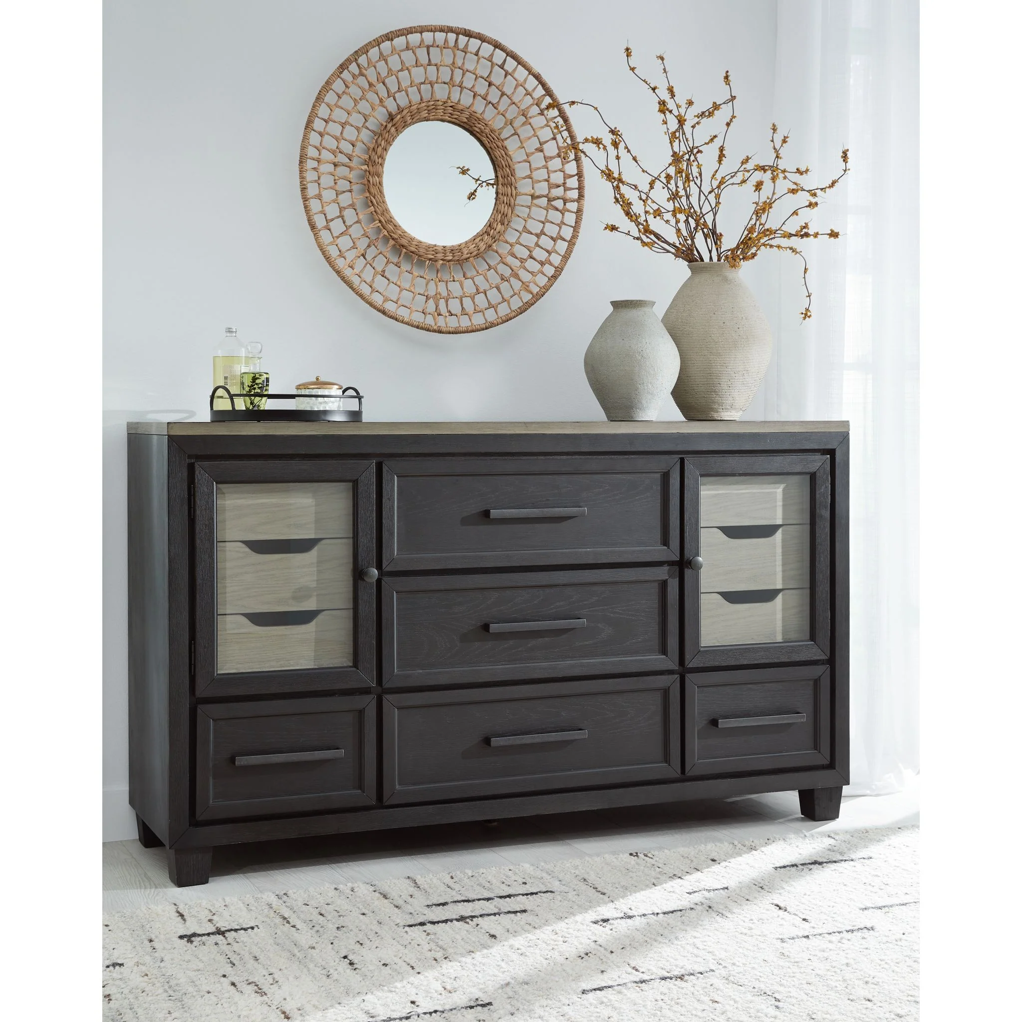 Foyland Dresser - Black/Brown - Image 2