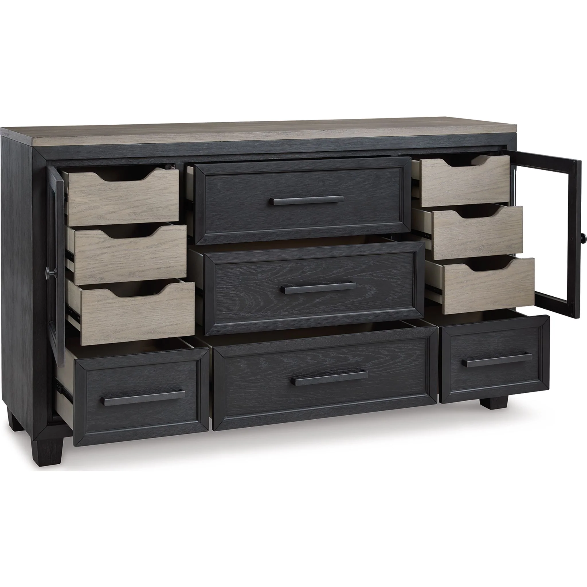 Foyland Dresser - Black/Brown - Image 3