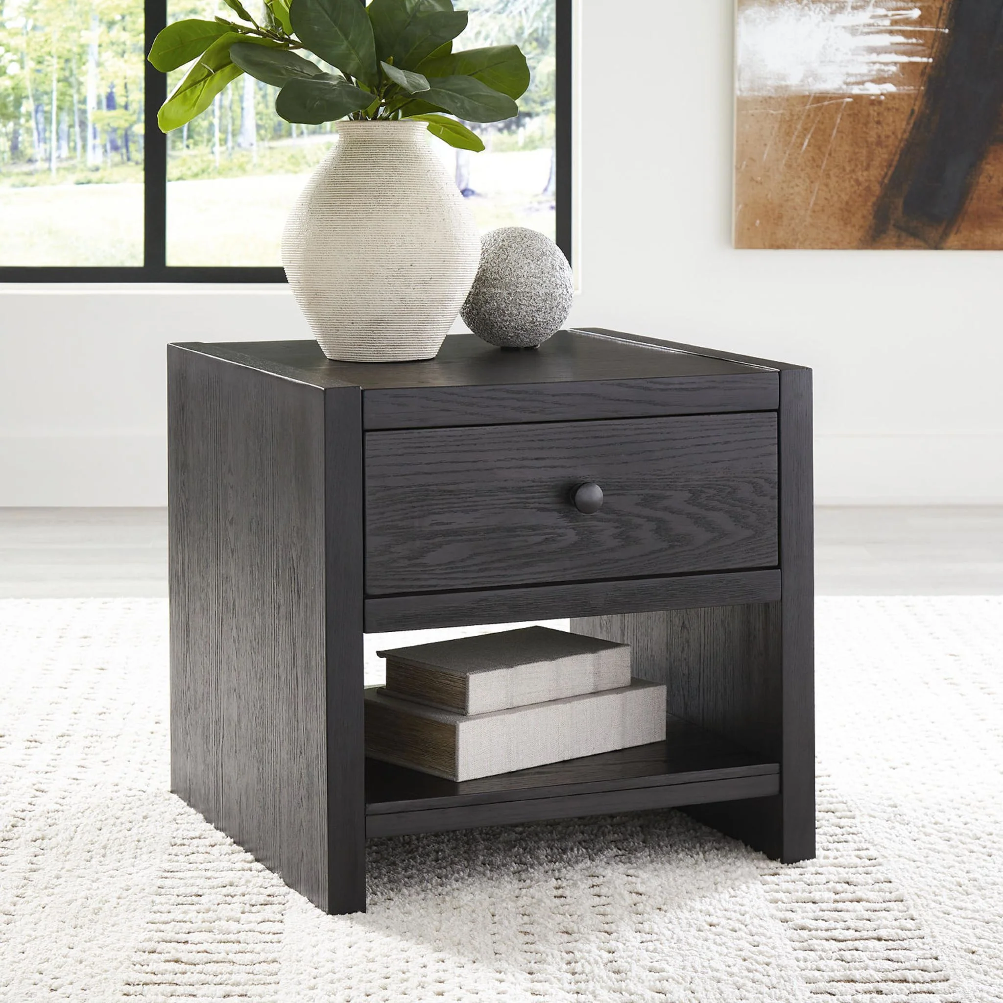 Foyland End Table - Black - Image 2