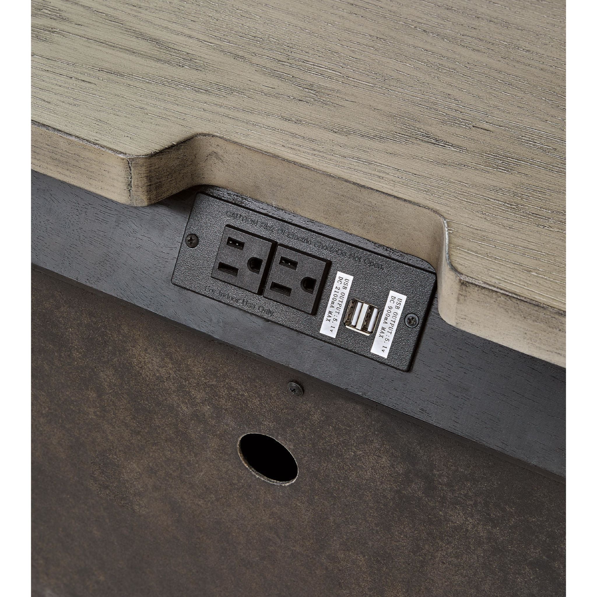 Foyland Nightstand - Black/Brown - Image 12