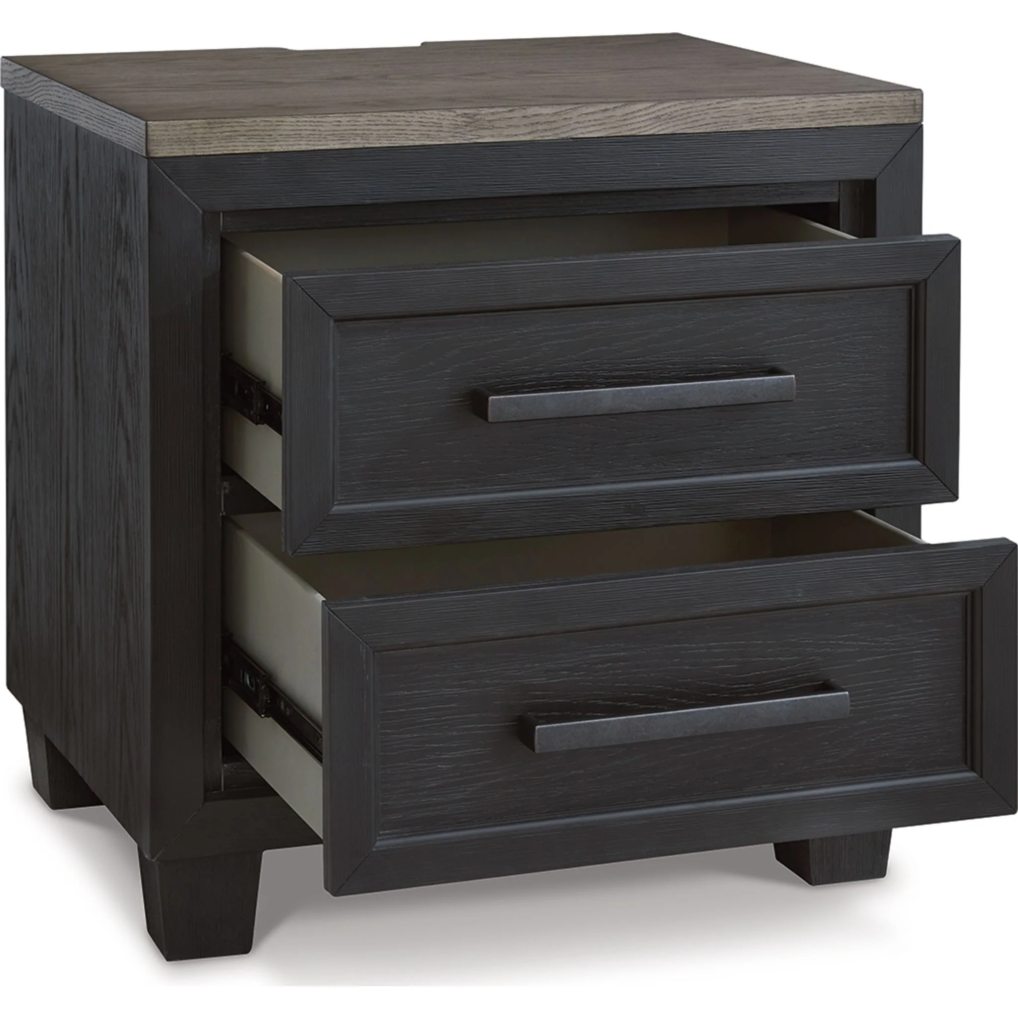 Foyland Nightstand - Black/Brown - Image 3