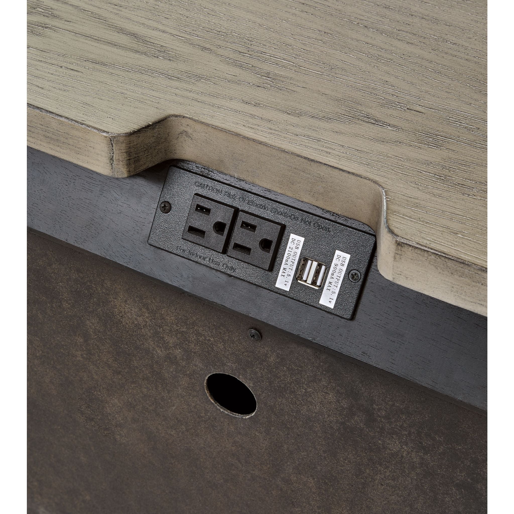 Foyland Nightstand - Black/Brown - Image 7