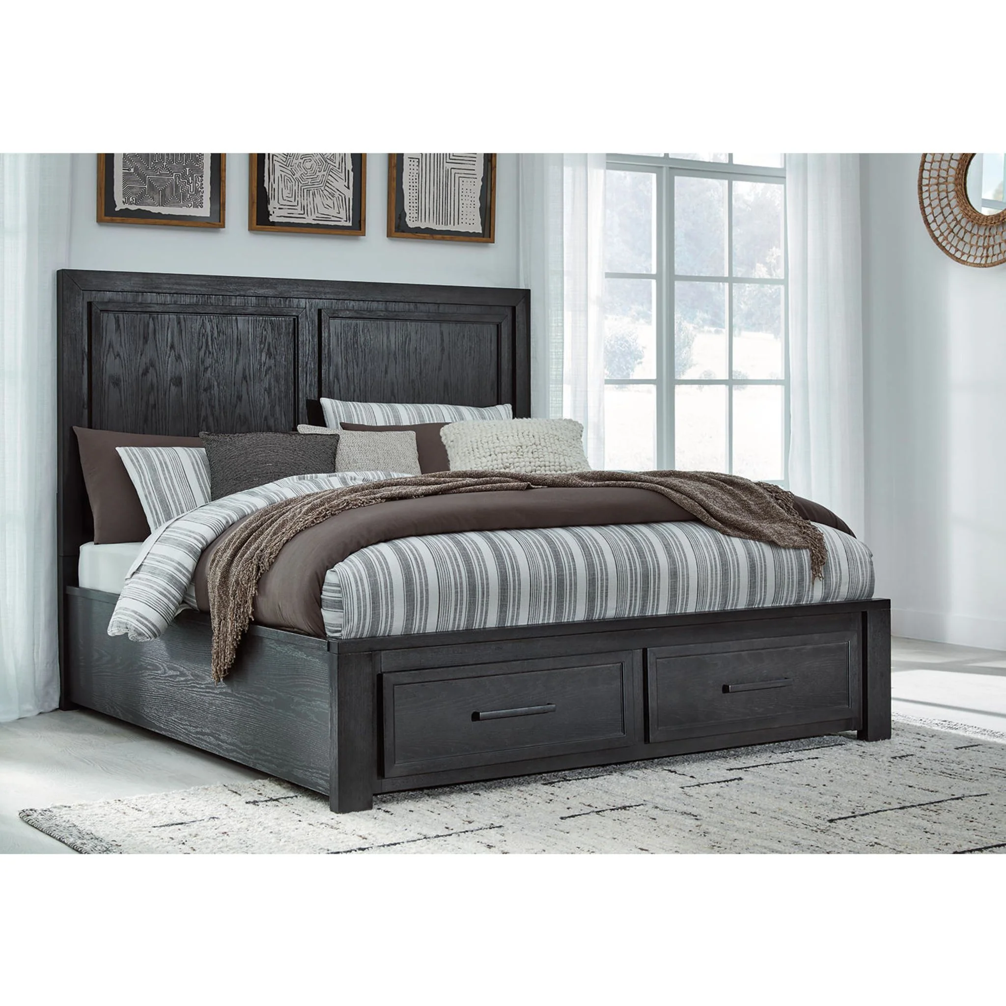 Foyland Queen Storage Bed - Black/Brown - Image 17