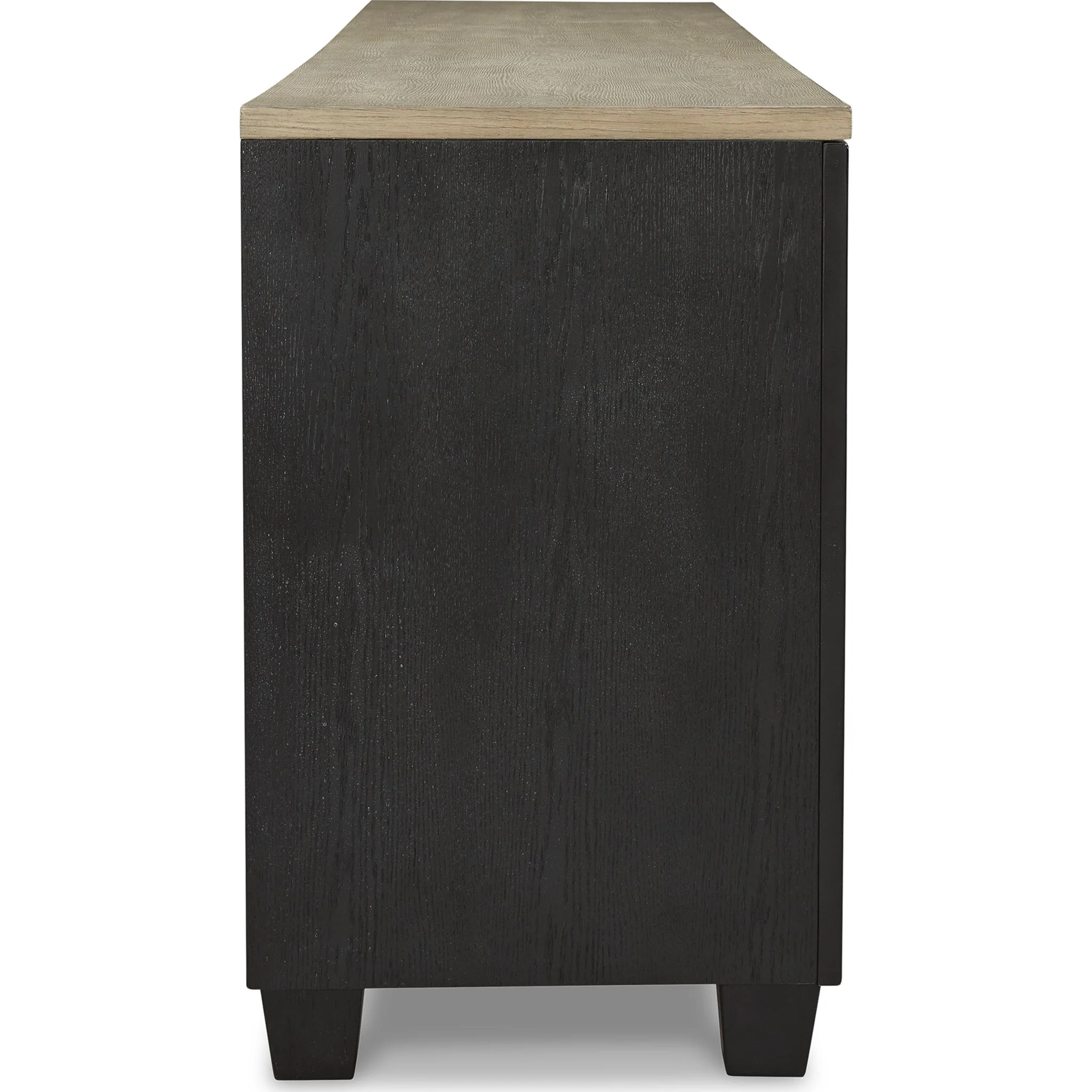 Foyland TV Stand with Fireplace - Black/Brown - Image 5