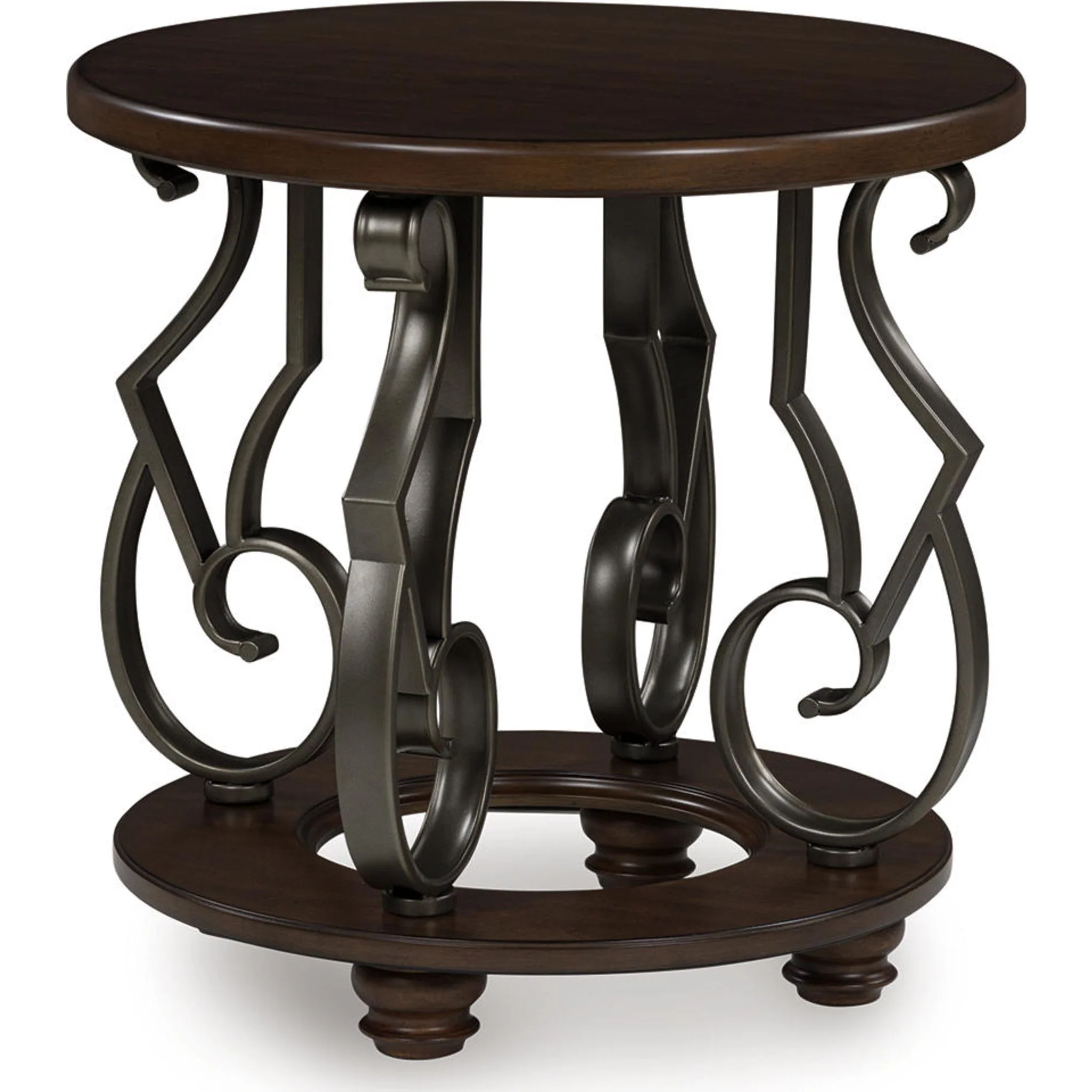 Frallyn End Table - Dark Brown