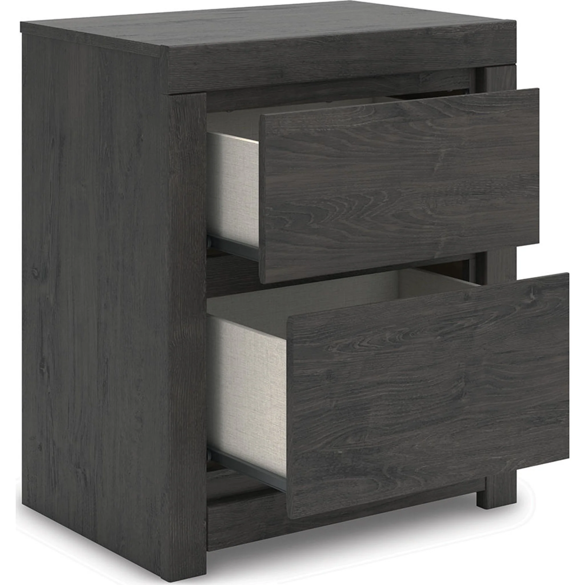 Fraluna Nightstand - Charcoal - Image 7