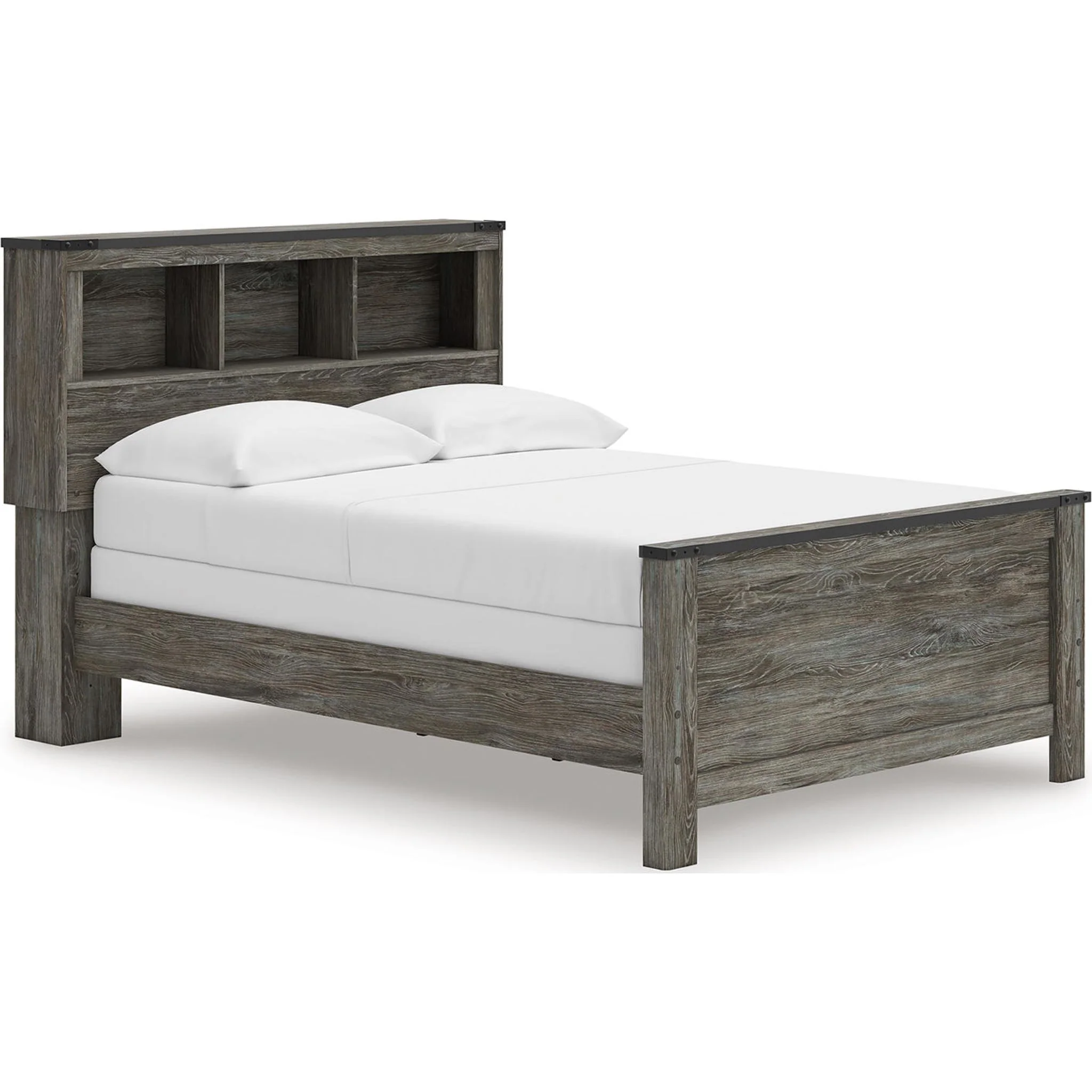 Frandern Full Bookcase Bed - Gray