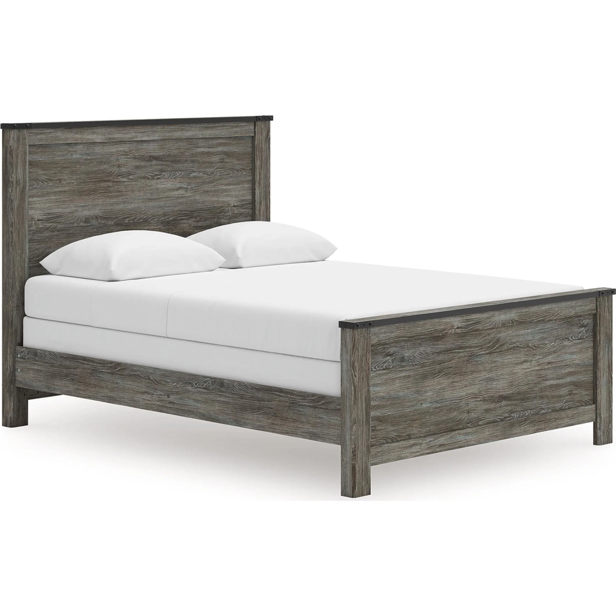 Frandern Panel Bed - Black/Gray