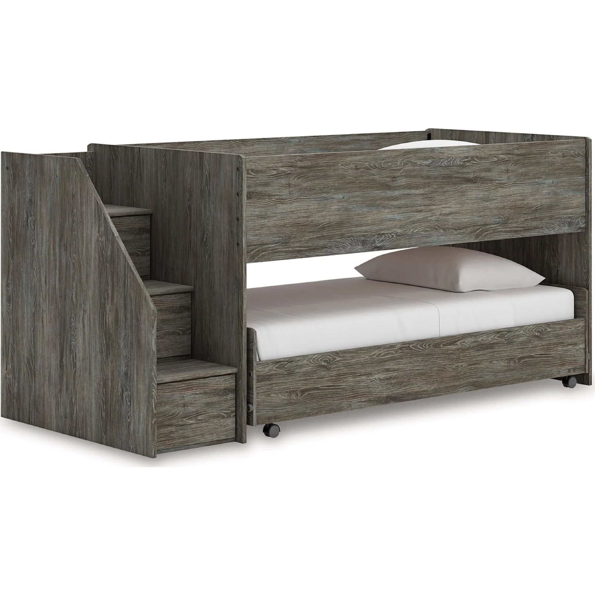 Frandern Twin/Twin Loft Bed - Gray