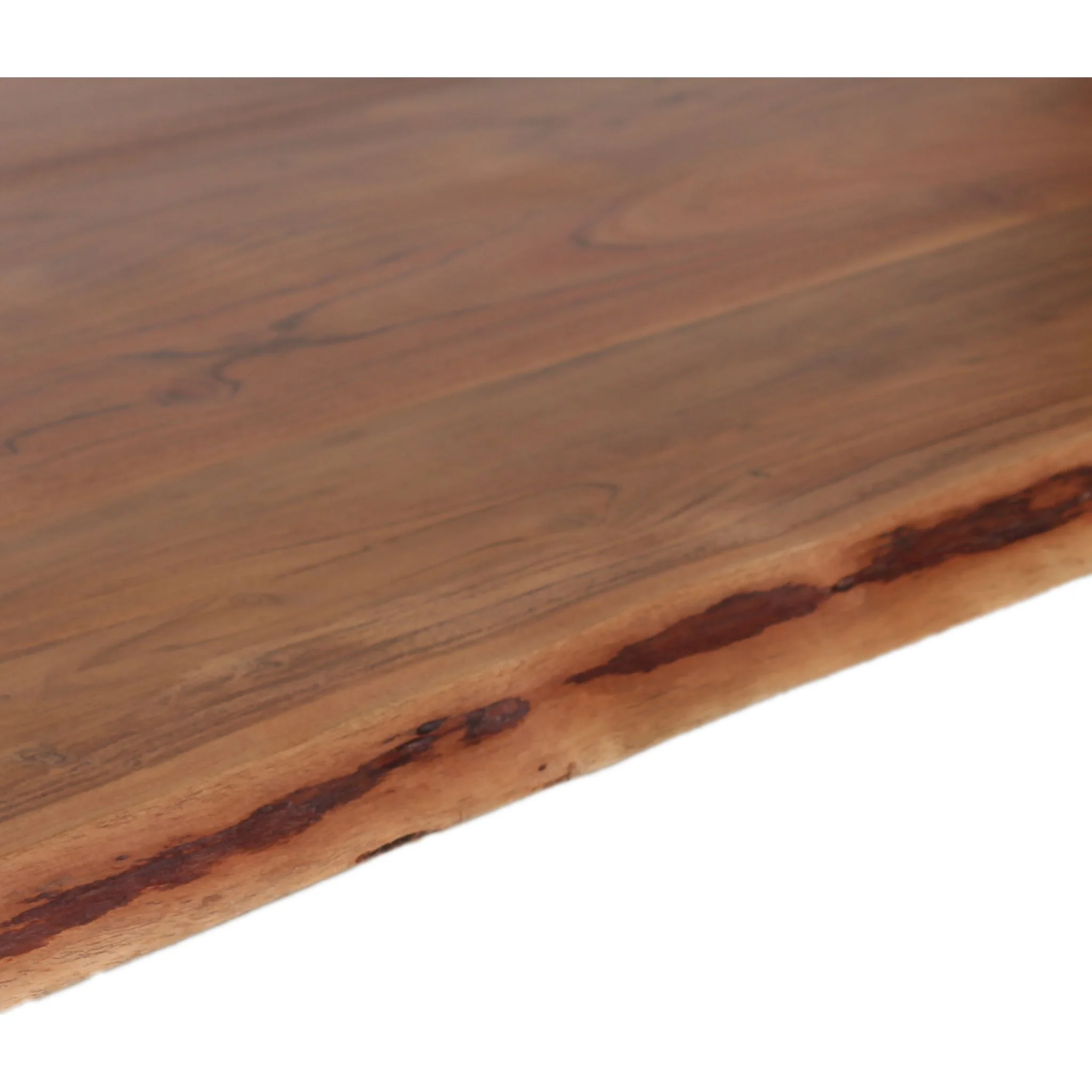 Franko Dining Table - Natural Wood/Black Iron - (SPDT72) - Image 3