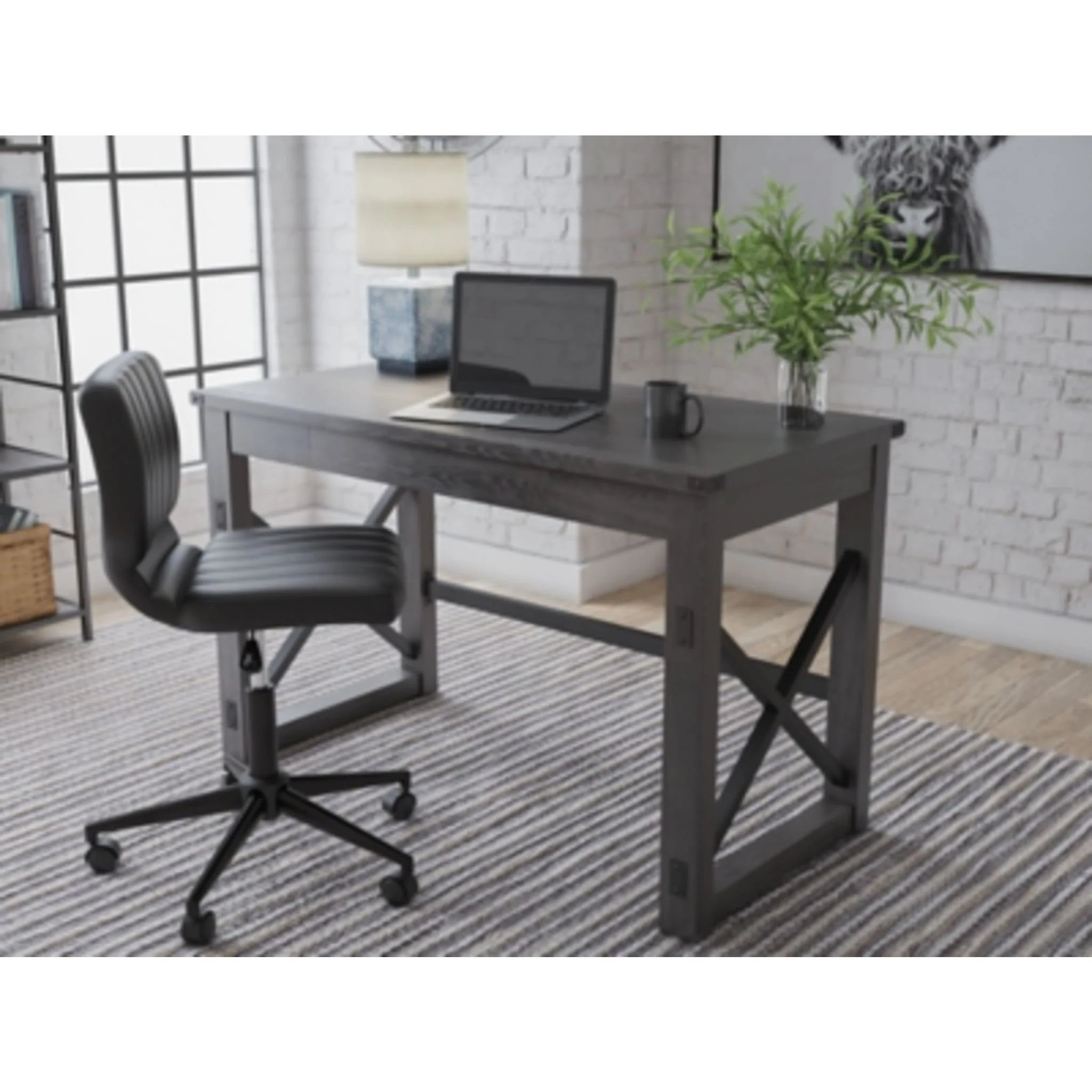 Freedan Desk - Grayish Brown - Image 3