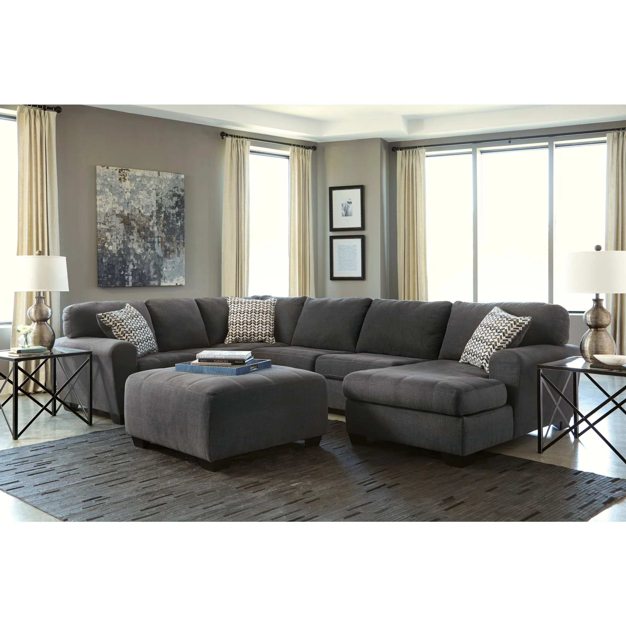 Freedom Ottoman - Slate - Image 3