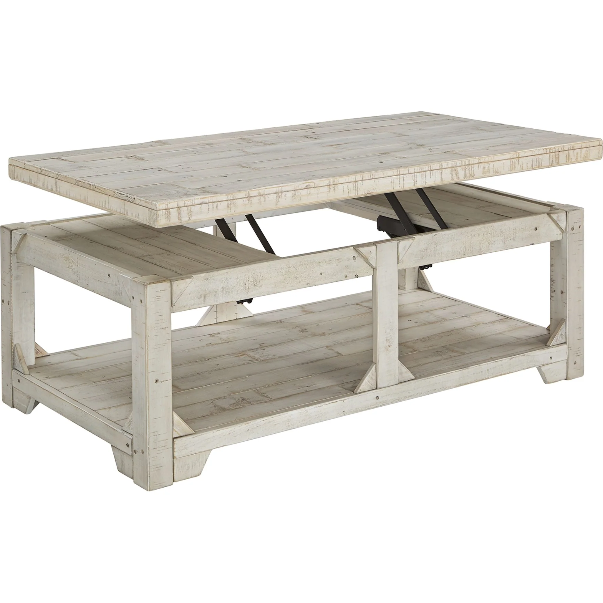 Fregine Coffee Table - Whitewash - Image 3