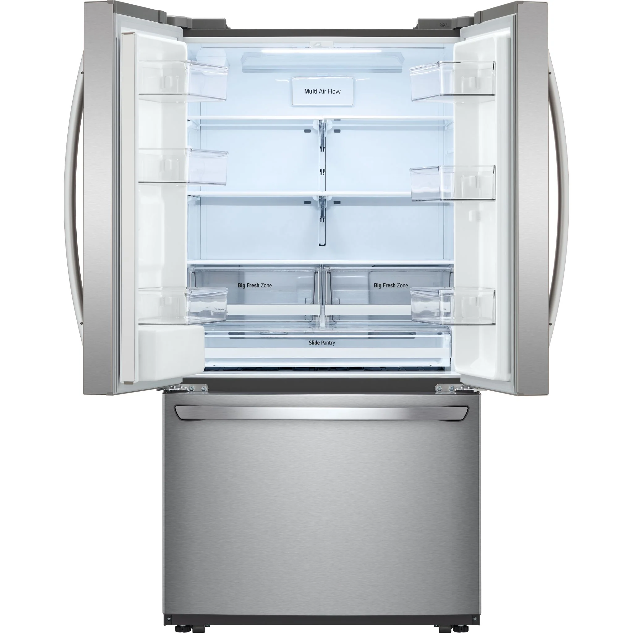 LG French Door Fridge (LRFWS2906S) - Stainless Steel - Image 2