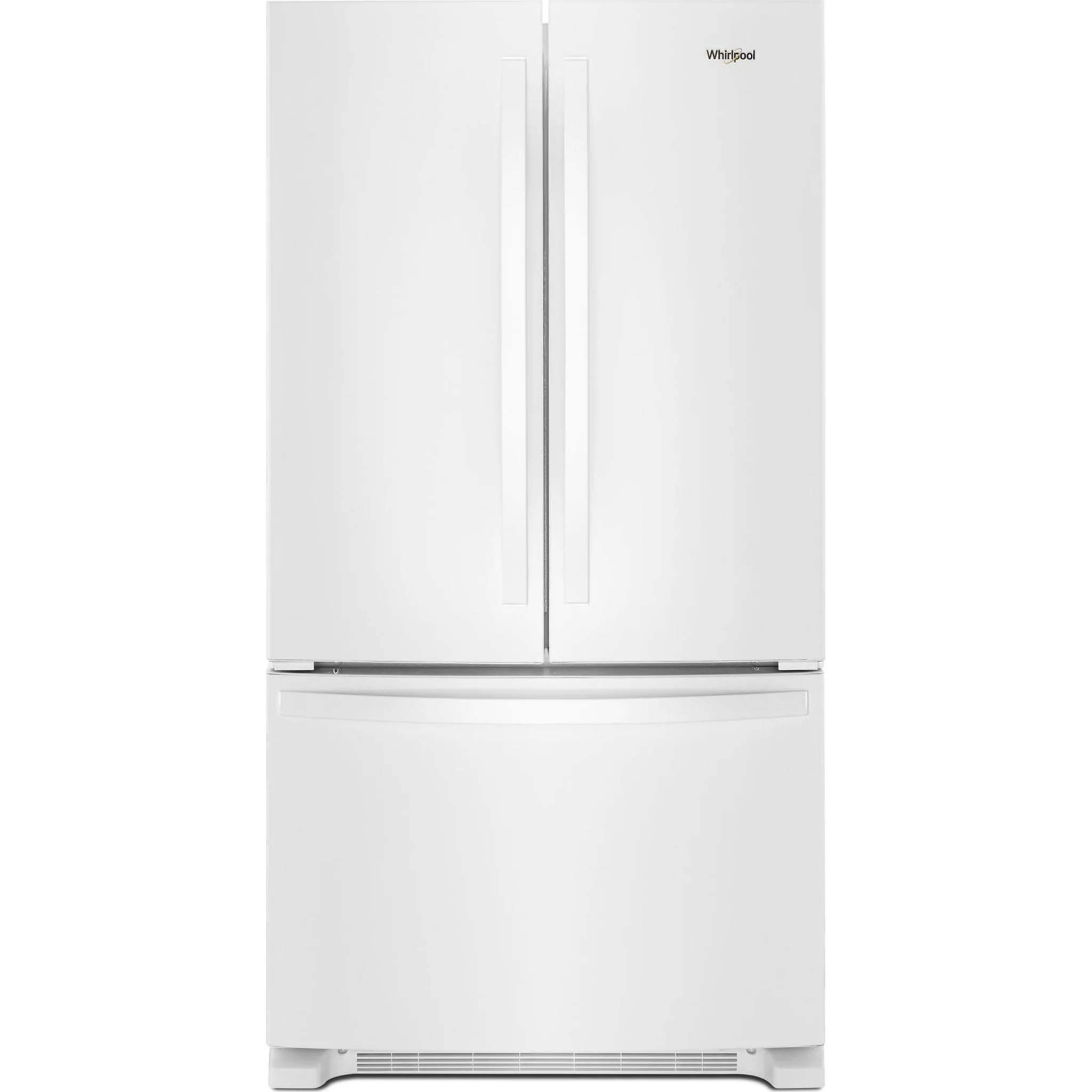 Whirlpool 36" Wide Full-Depth French Door Bottom Mount Refrigerator - 25 cu.ft. - White (WRFF3036RW)