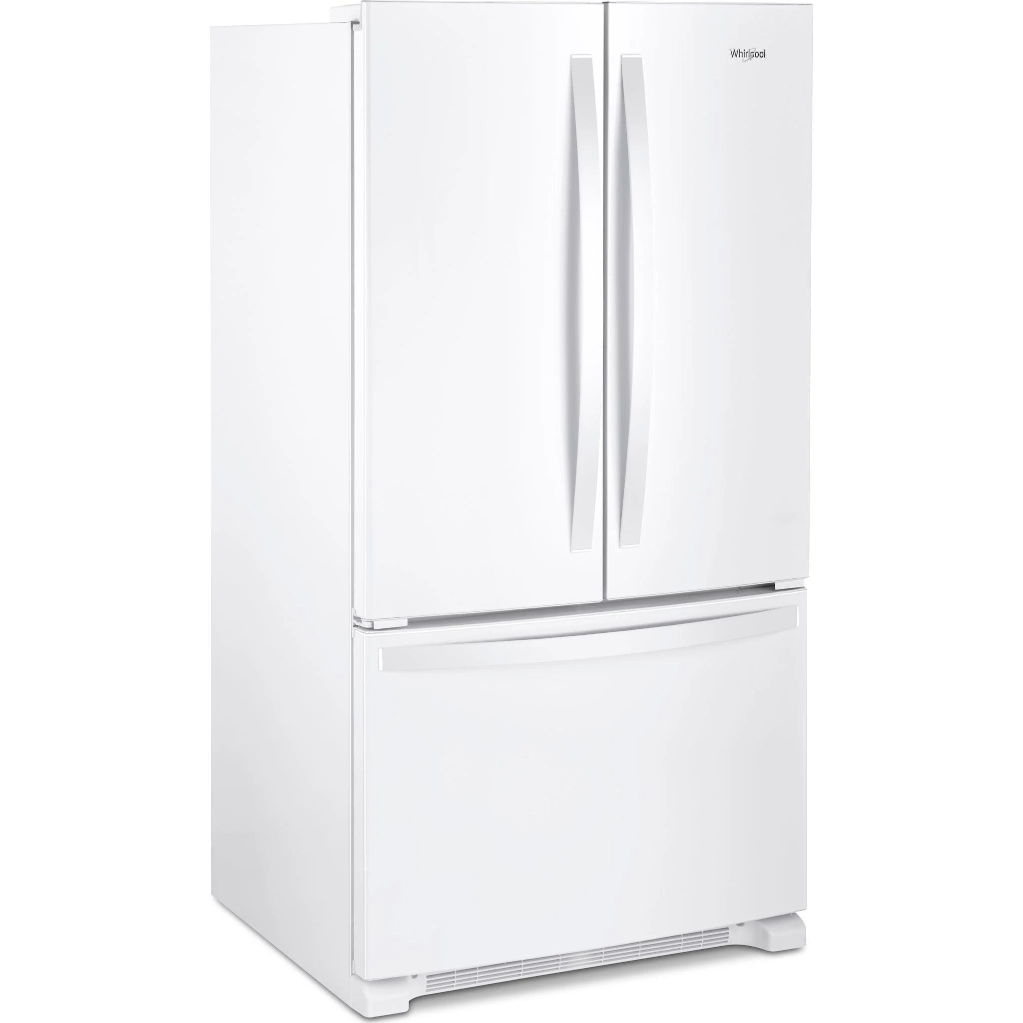 Whirlpool 36" Wide Full-Depth French Door Bottom Mount Refrigerator - 25 cu.ft. - White (WRFF3036RW) - Image 2