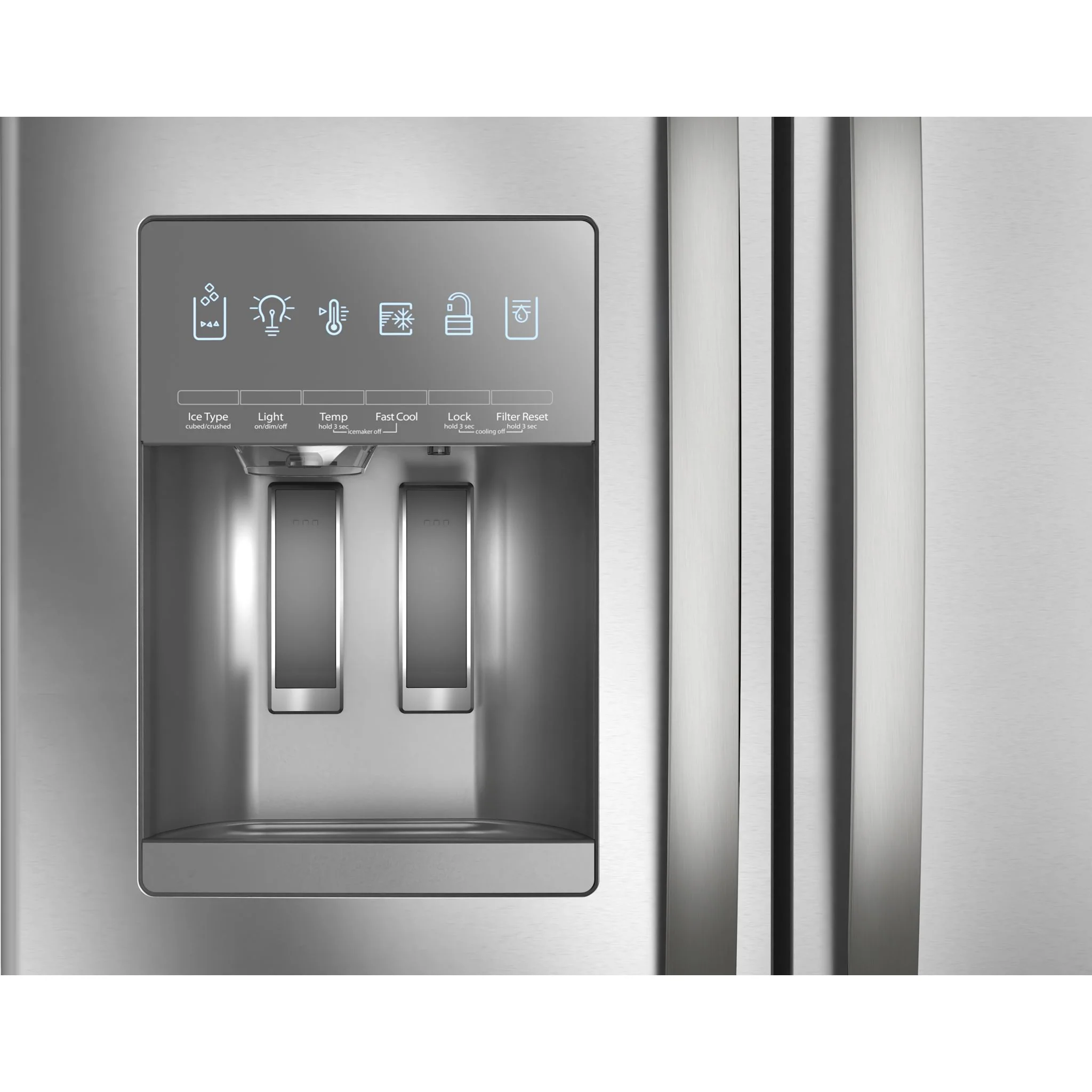 Whirlpool  36" Wide French Door Bottom Mount Refrigerator-Fingerprint Resistant Stainless Steel (WRFF3436RZ) - Image 6