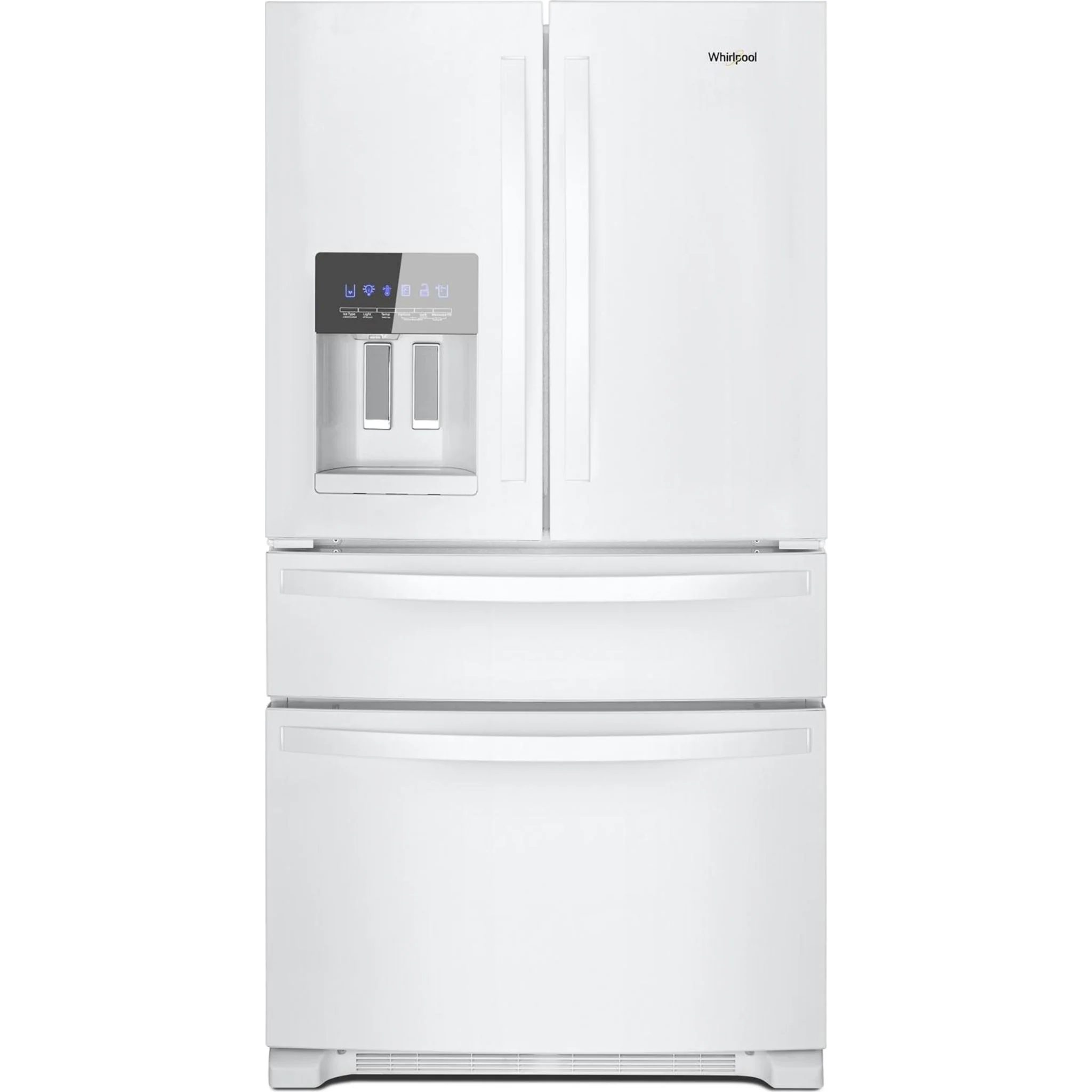Whirlpool 36-Inch Wide French Door Bottom Mount Refrigerator - 25 cu. ft. -White (WRMF3636RW)