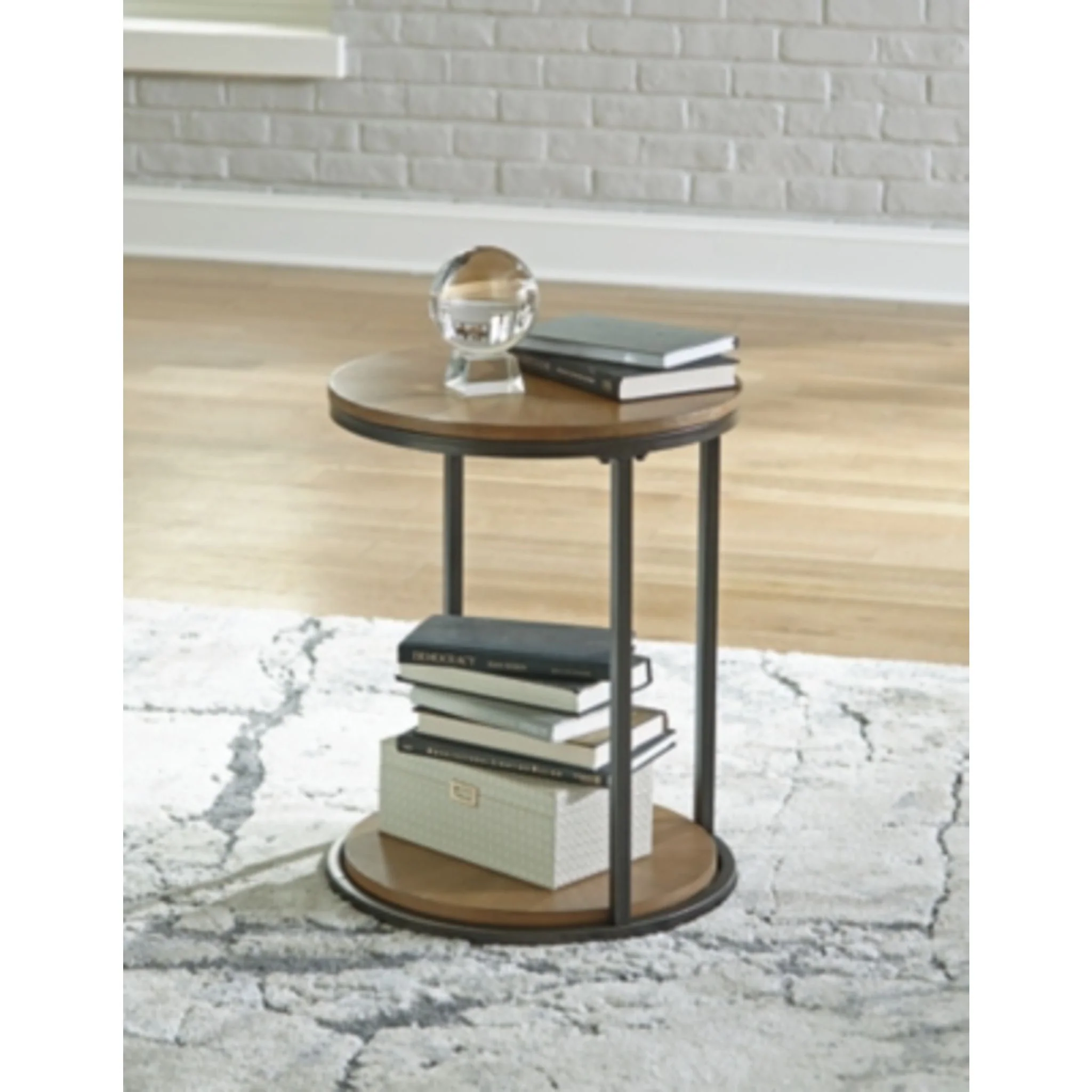 Fridley End Table - Brown/Black - Image 2