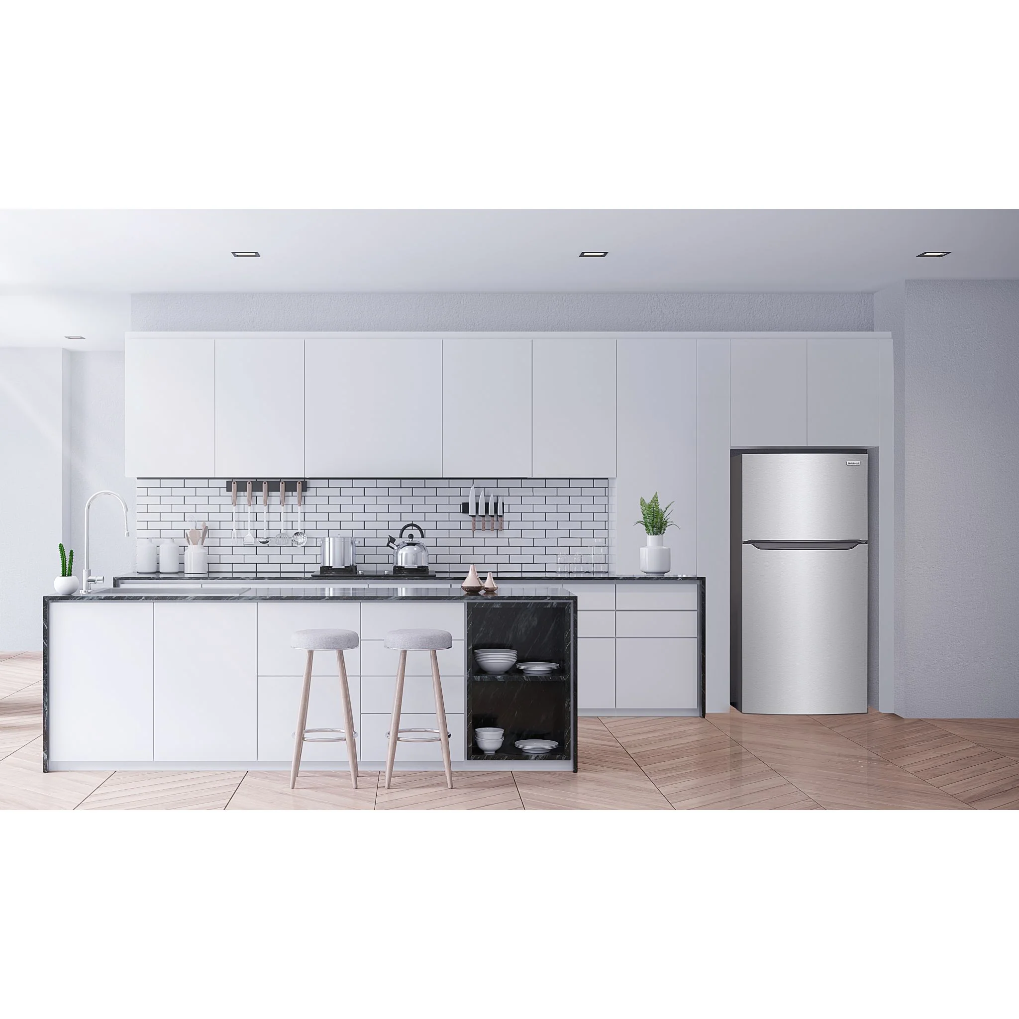 Frigidaire Top Mount Fridge (FFTR1835VS) - Stainless Steel - Image 11