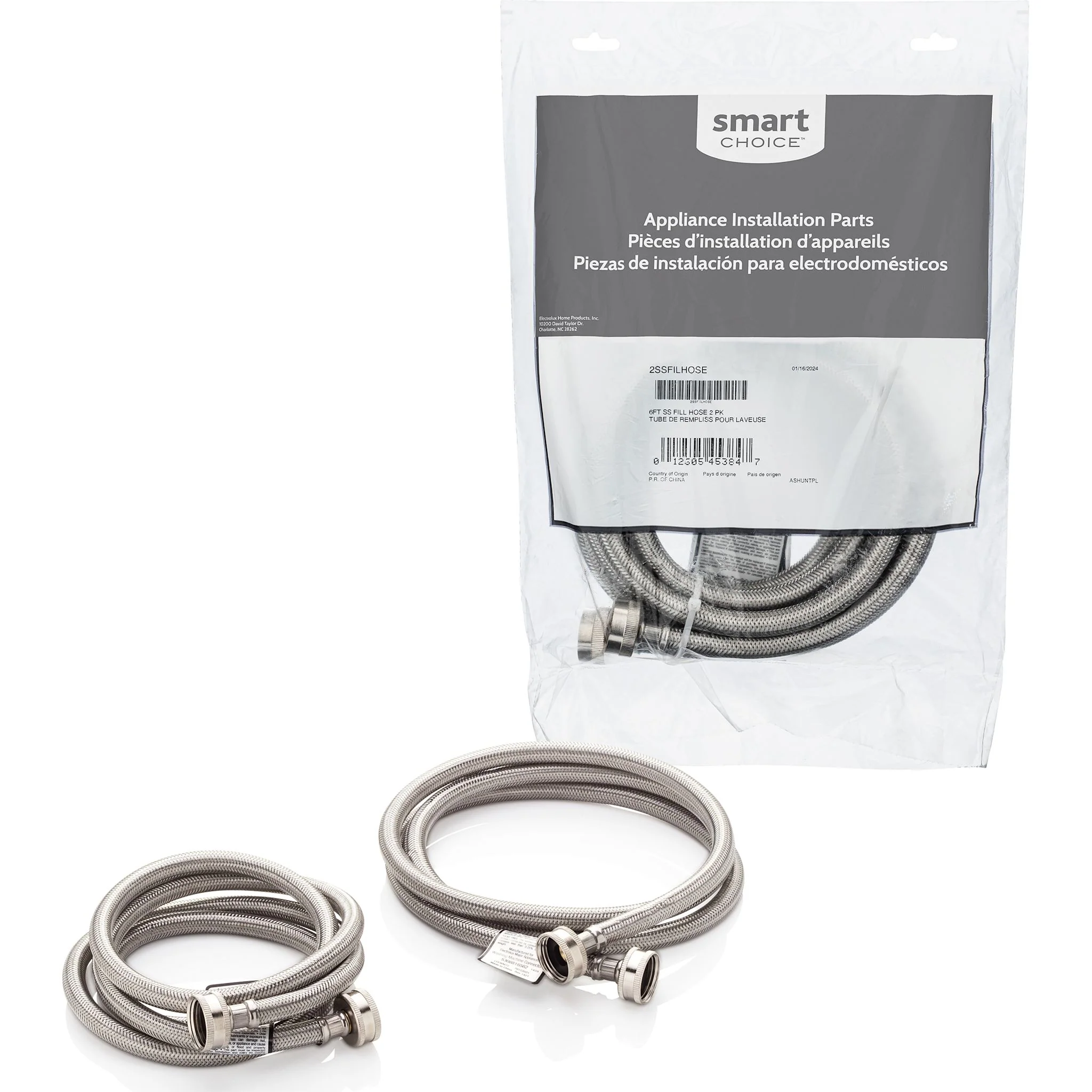 Frigidaire 6' Stainless Steel Braided Fill Hose 2 Pack - ( 2SSFILHOSE ) - Image 2