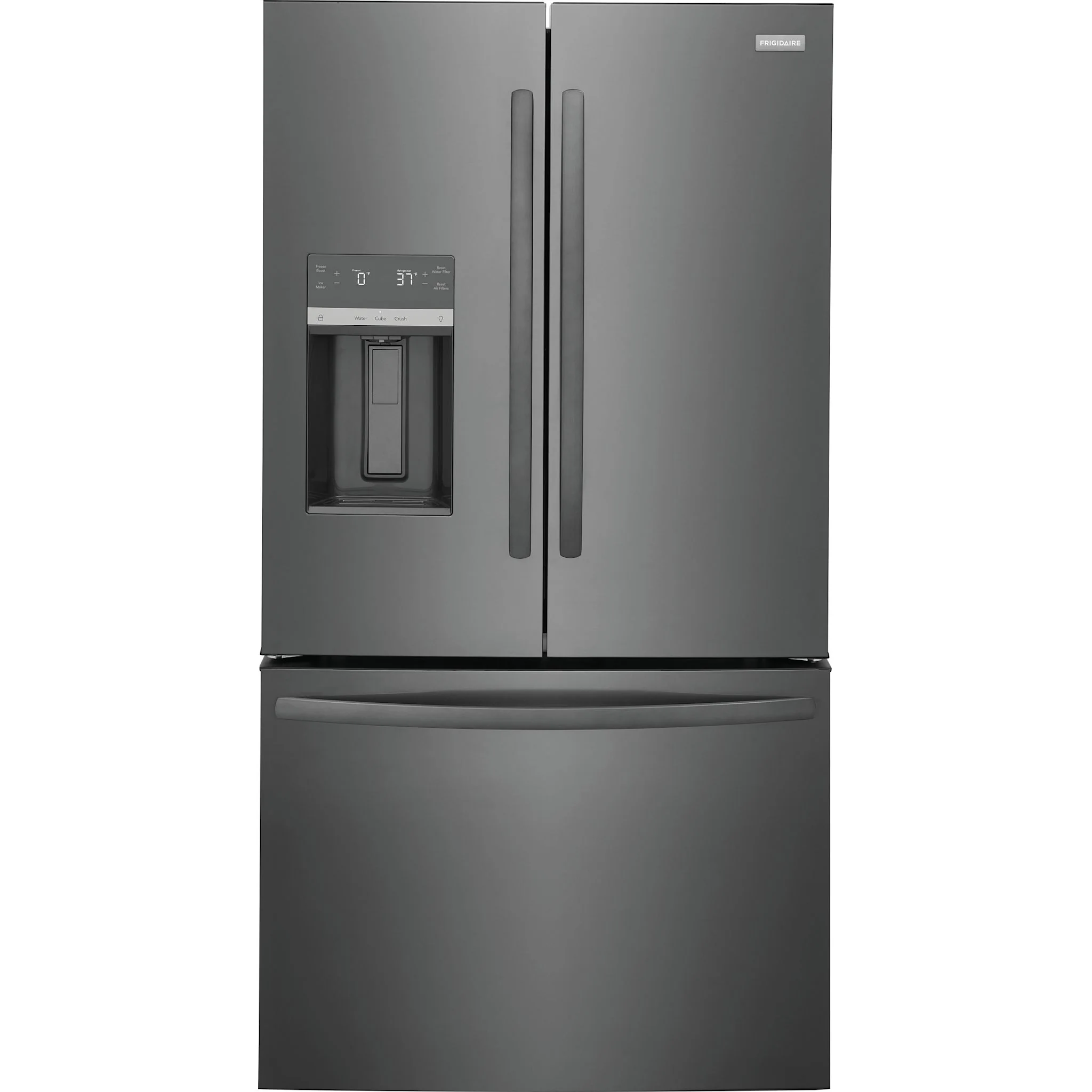 Frigidaire 28 Cu. Ft. Standard-Depth French Door Refrigerator - Black Stainless ( FRFS2823AD )